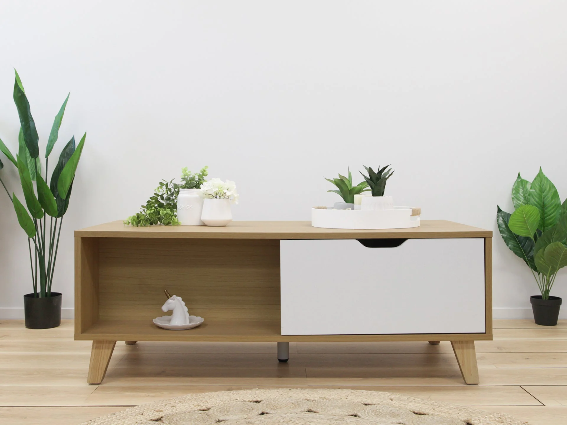 SCHERTZ Wooden Coffee Table - OAK - Image 8