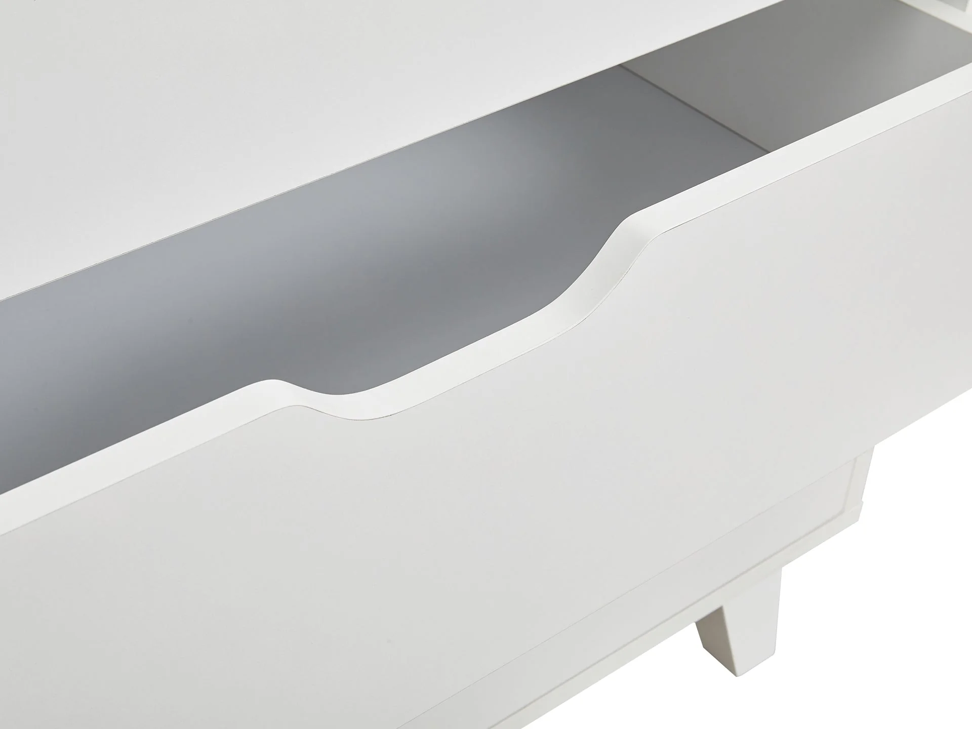 SCHERTZ Wooden Tallboy 4 Drawers - WHITE - Image 6