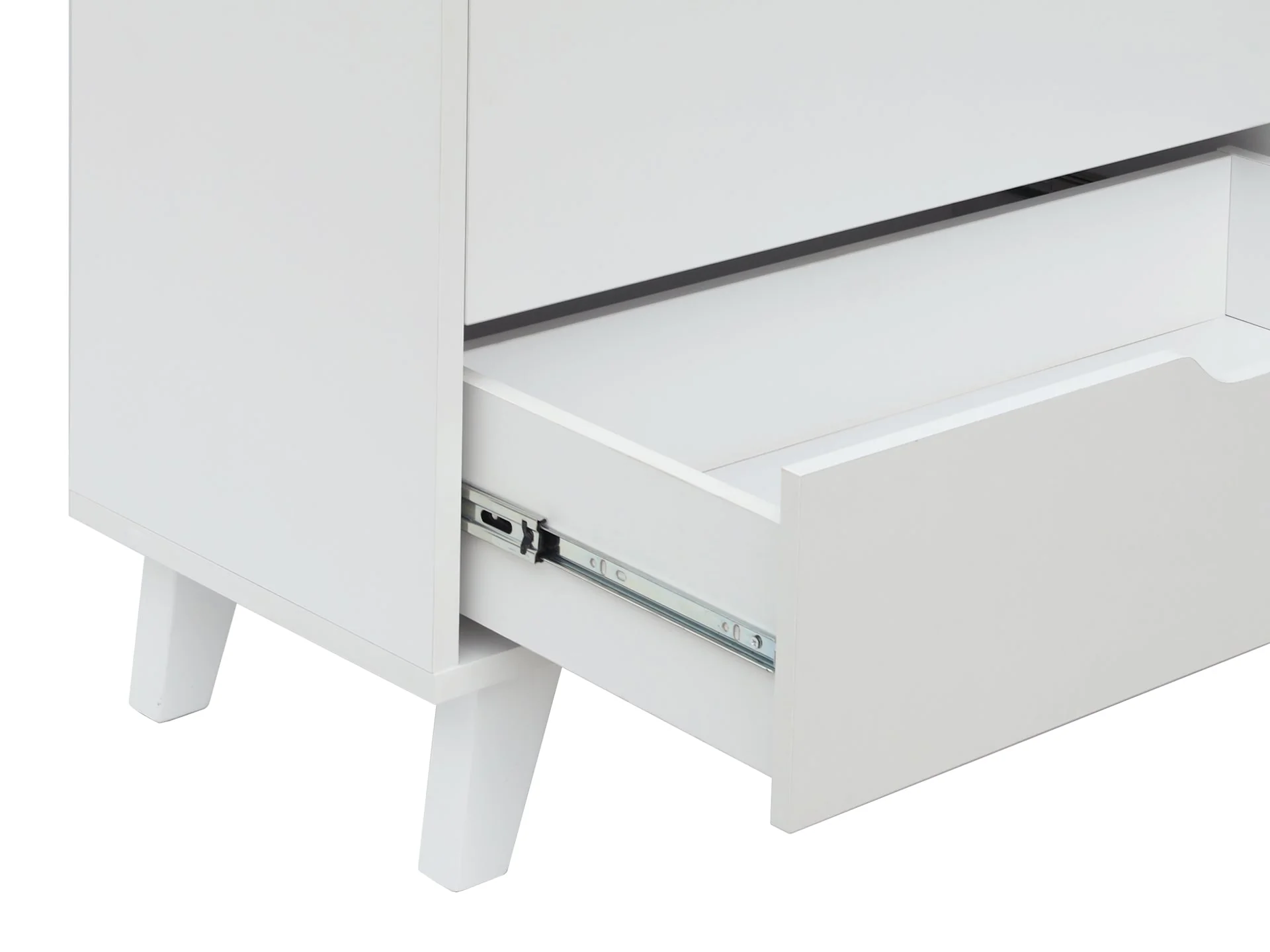 SCHERTZ Wooden Tallboy 4 Drawers - WHITE - Image 8