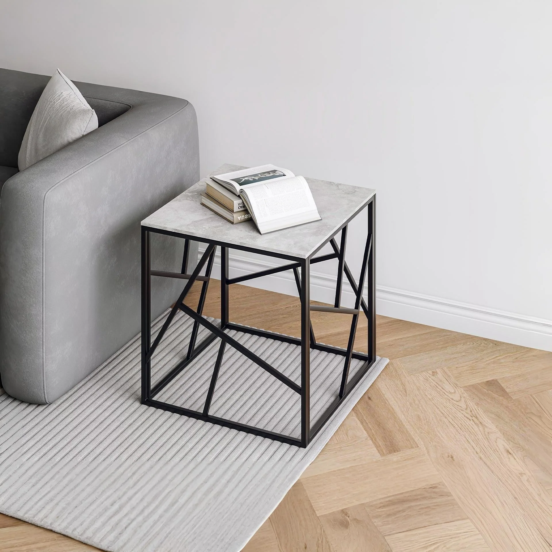 Shane Square Ceramic Coffee Table - Image 3
