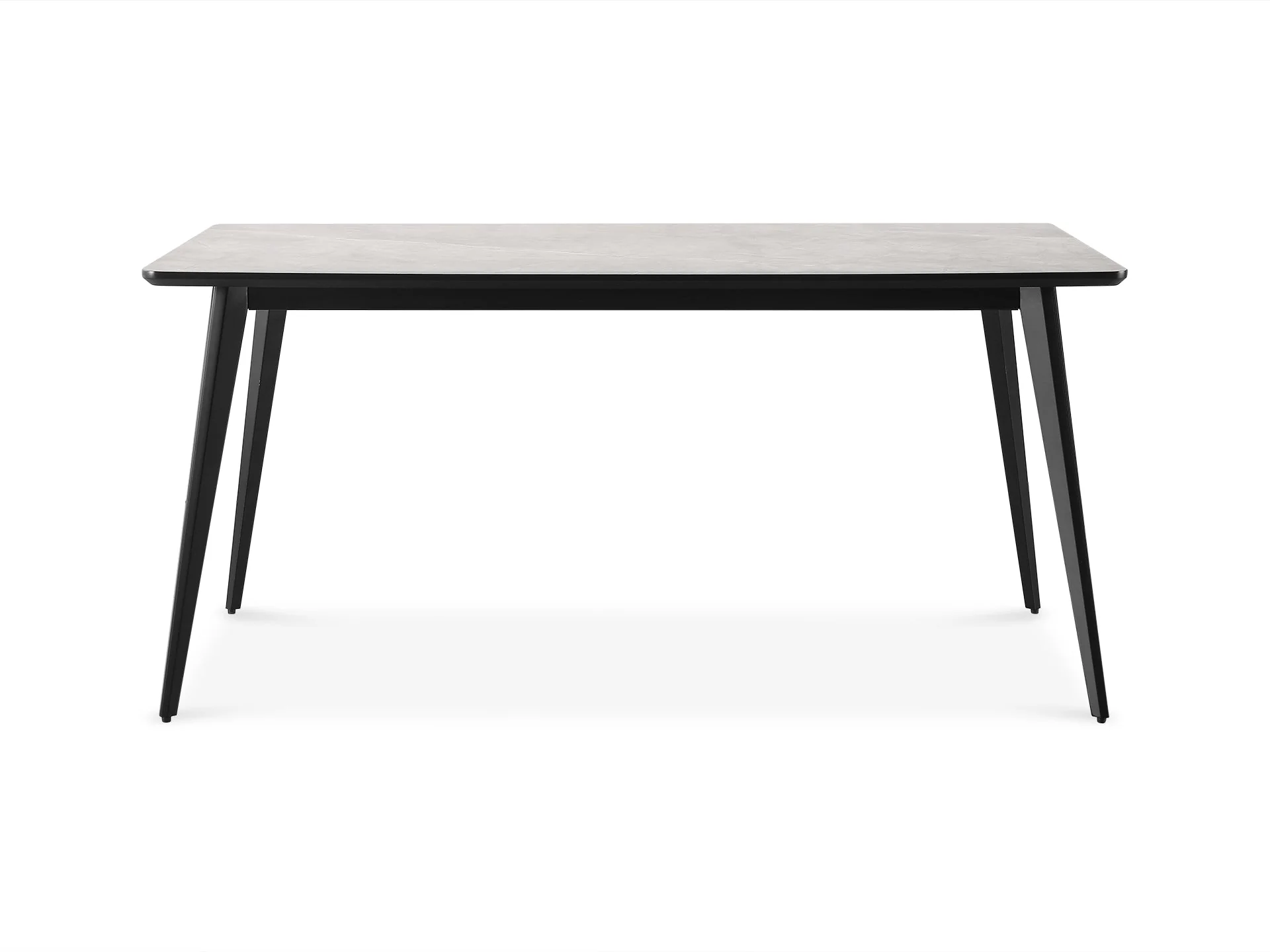 Shiloh Rectangular Dining Table 160 x 90cm - Grey + Black - Image 5