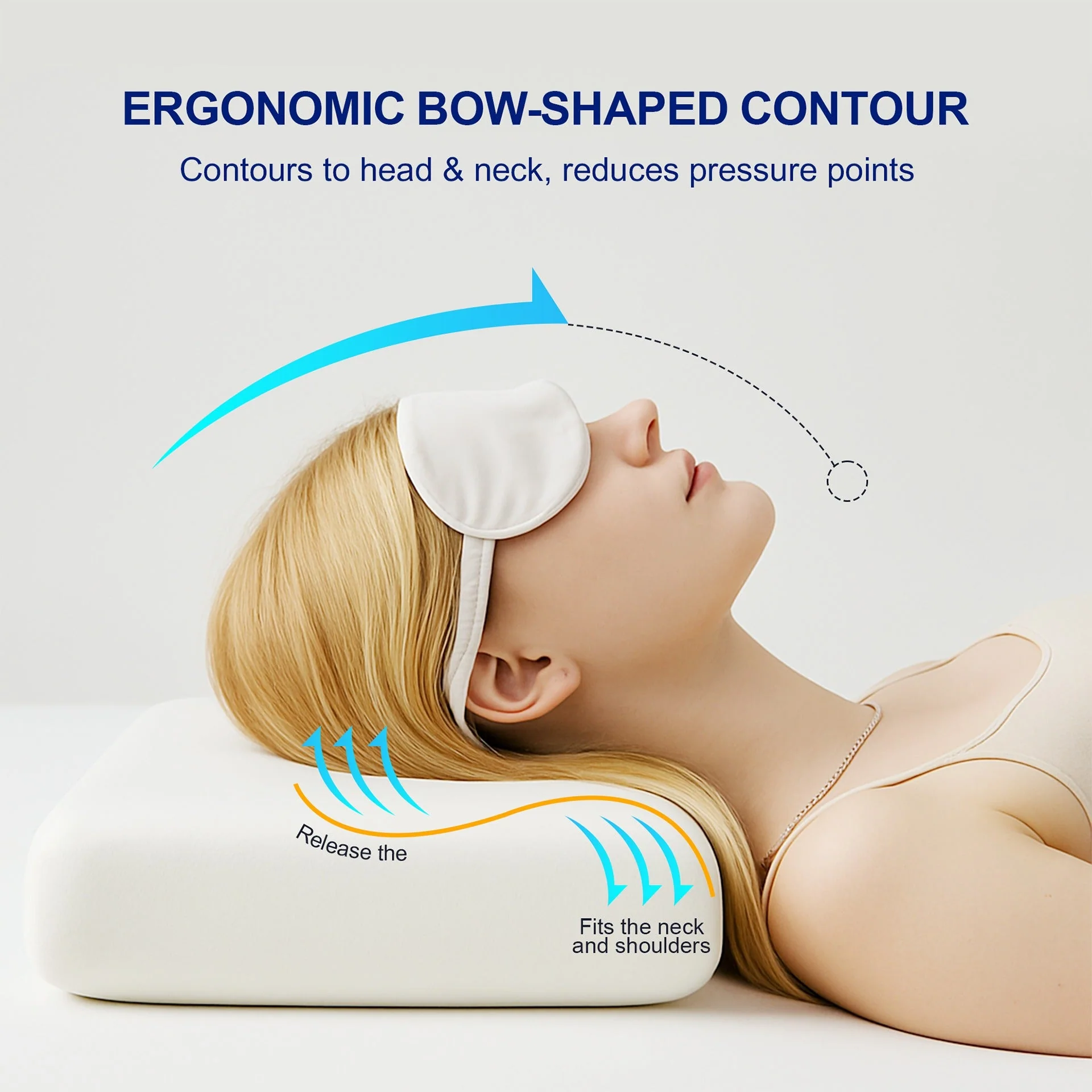 Side Sleep Pro Memory Foam Pillow 70 x 42 x 12CM - Image 3
