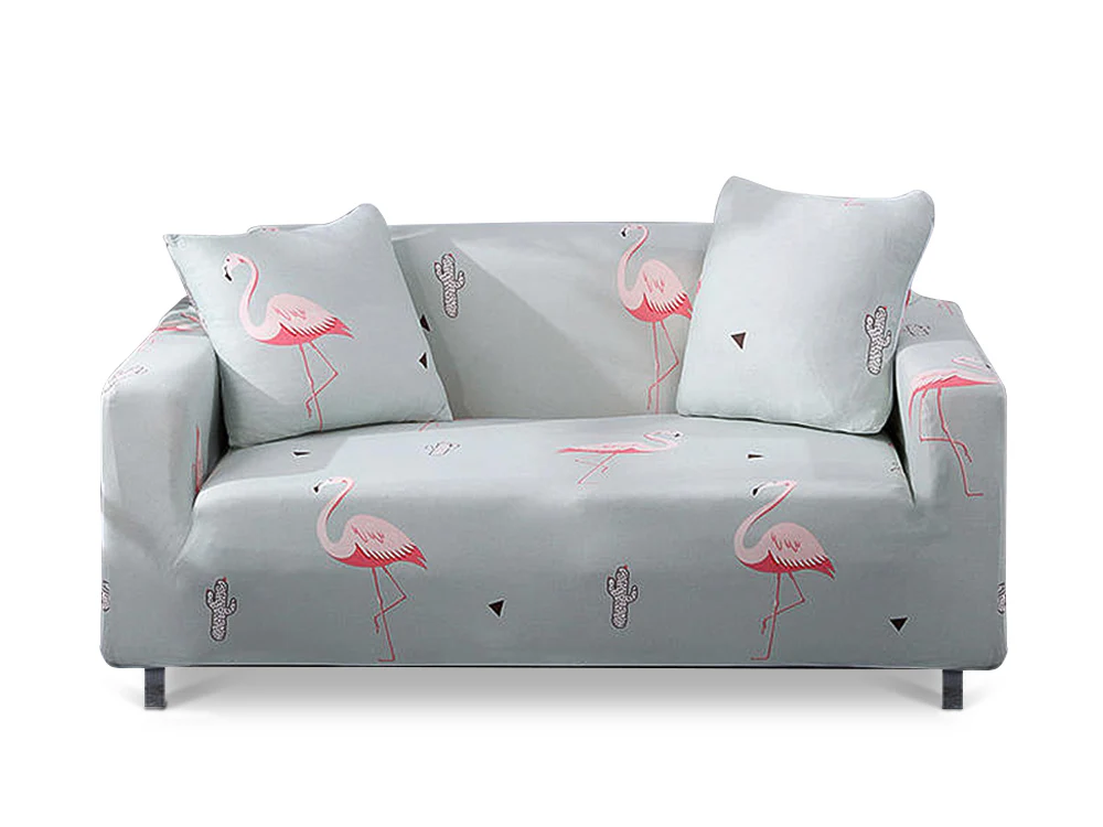 Single Sofa Cover Couch Cover 90-140cm - Flamingo - Image 2