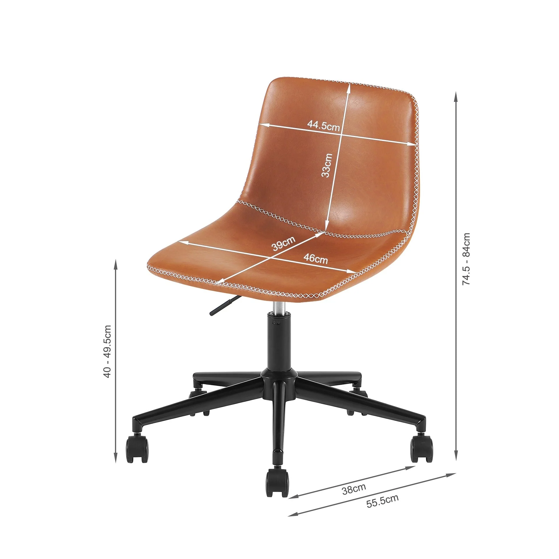 Skyler Office Chair - Tan - Image 9