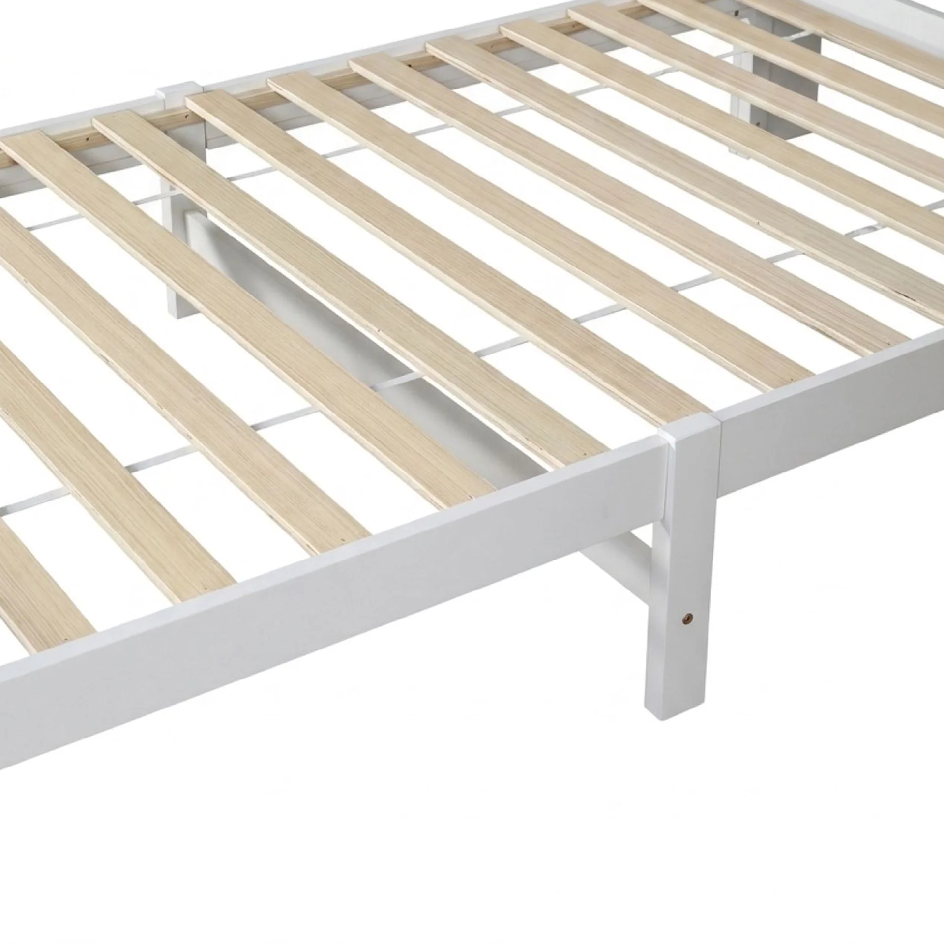 Sprout King Single Wooden Bed Frame - White - Image 13