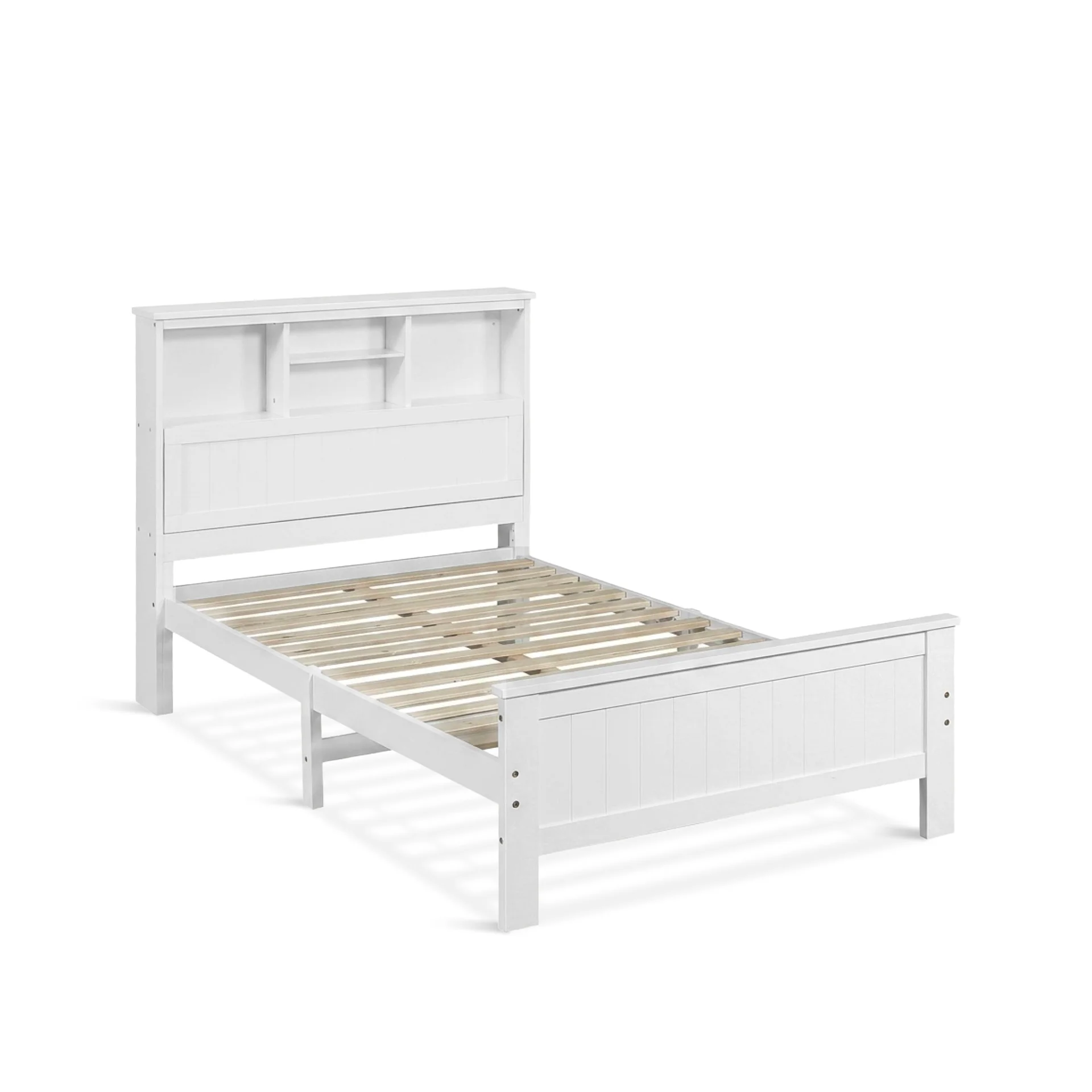 Sprout King Single Wooden Bed Frame - White - Image 7