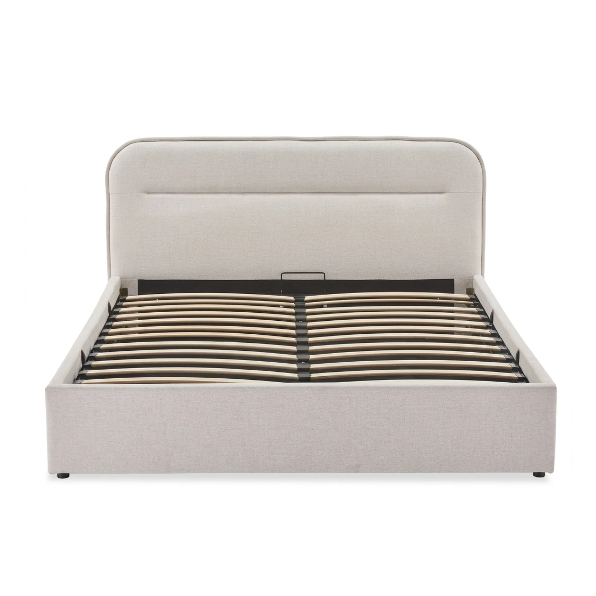 Steady Queen Gas Lift Bed Frame - Linen Beige - Image 9