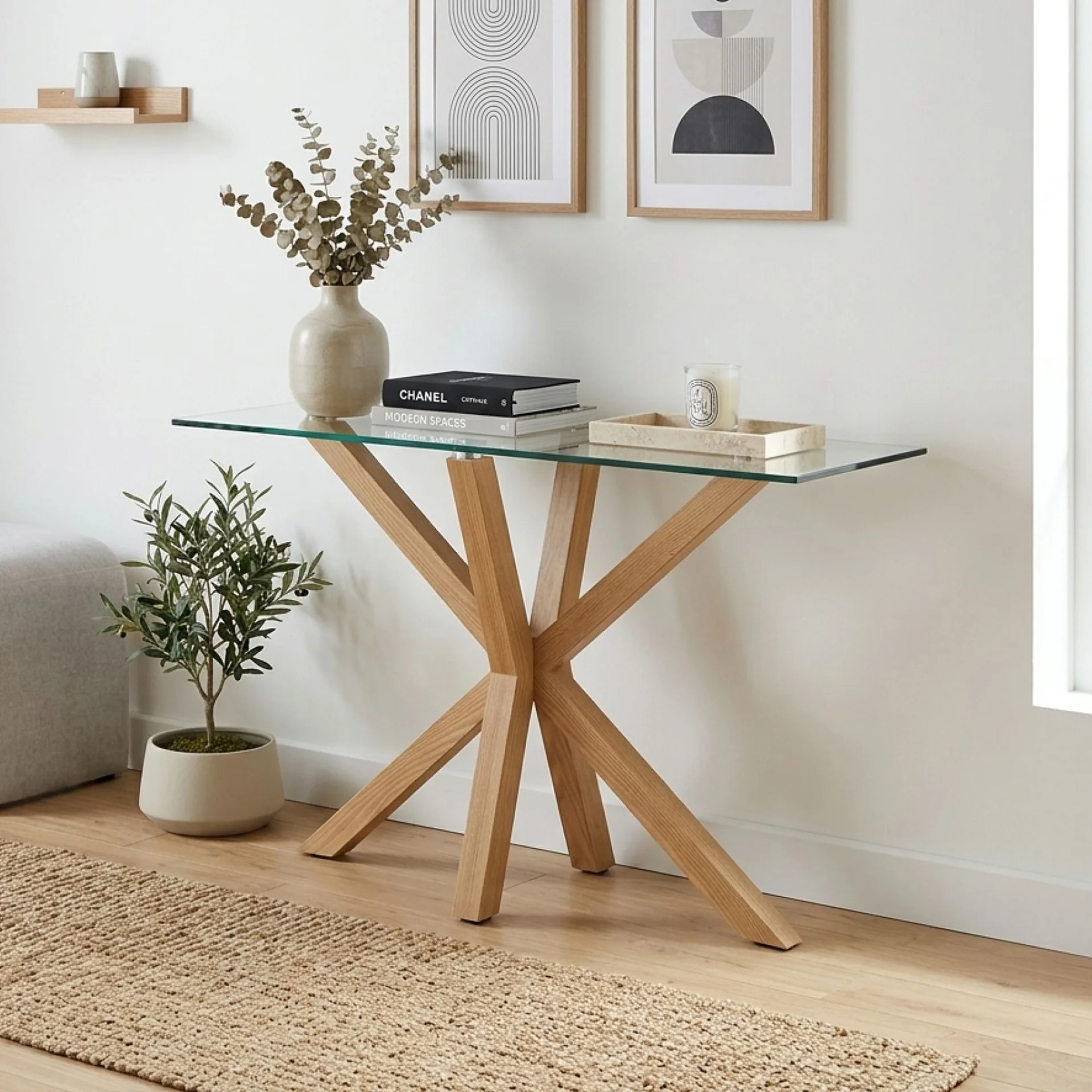 Stelvia Console Table 120x40cm - Light Oak