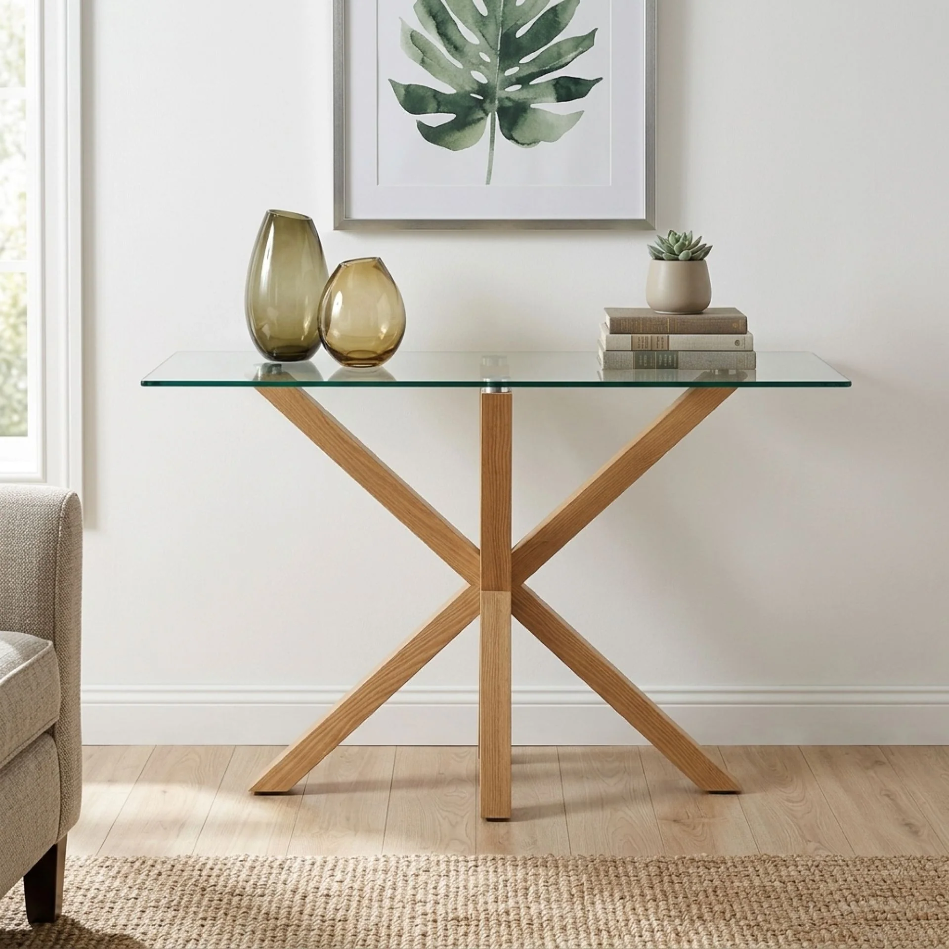 Stelvia Console Table 120x40cm - Light Oak - Image 5