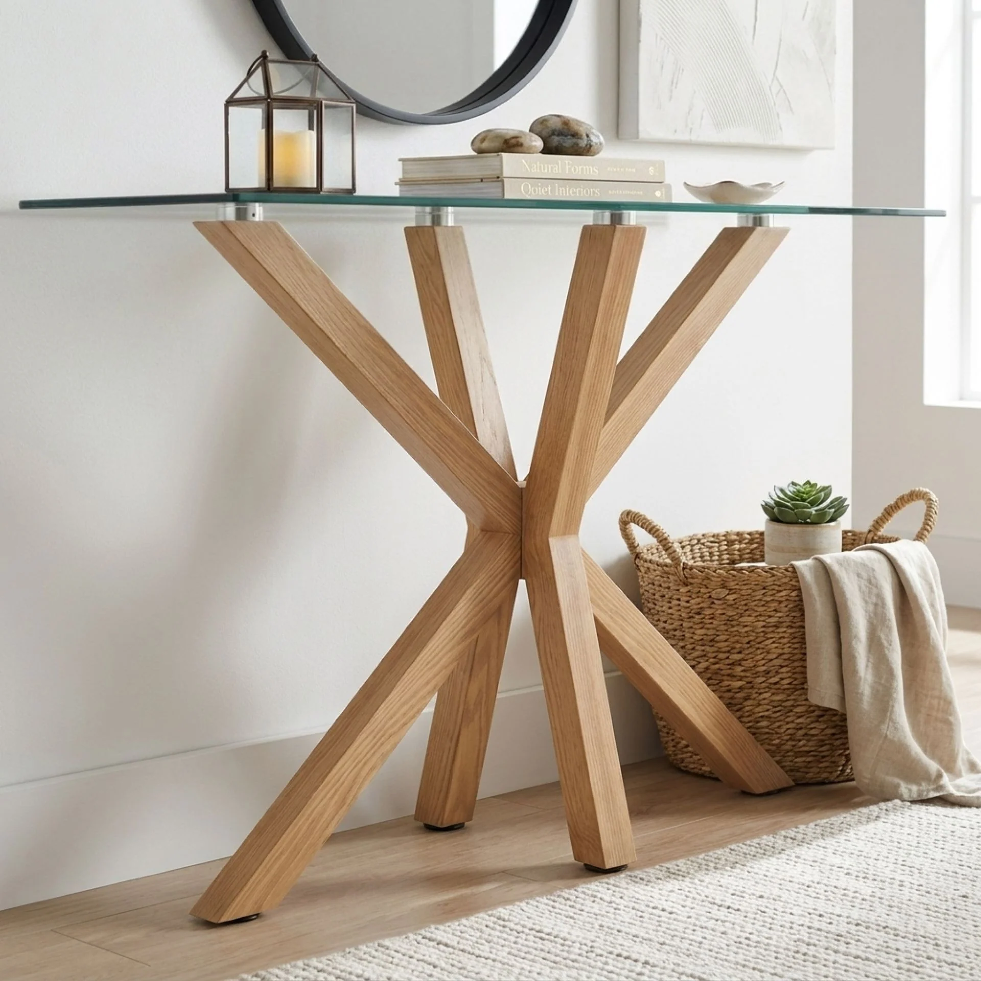 Stelvia Console Table 120x40cm - Light Oak - Image 8