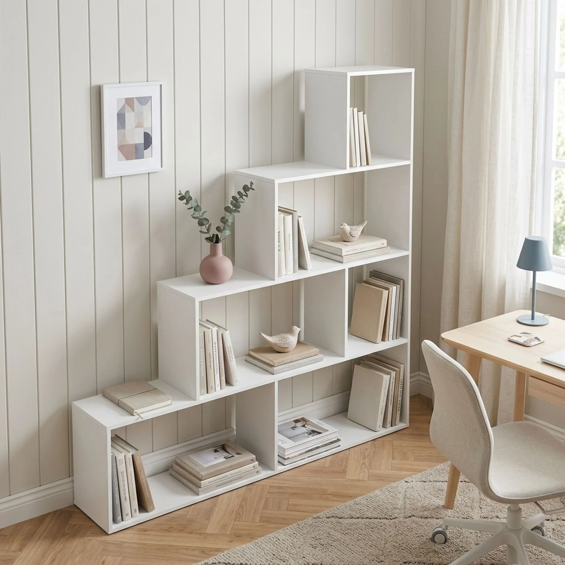 Stepa Bookshelf Display Shelf - White - Image 5