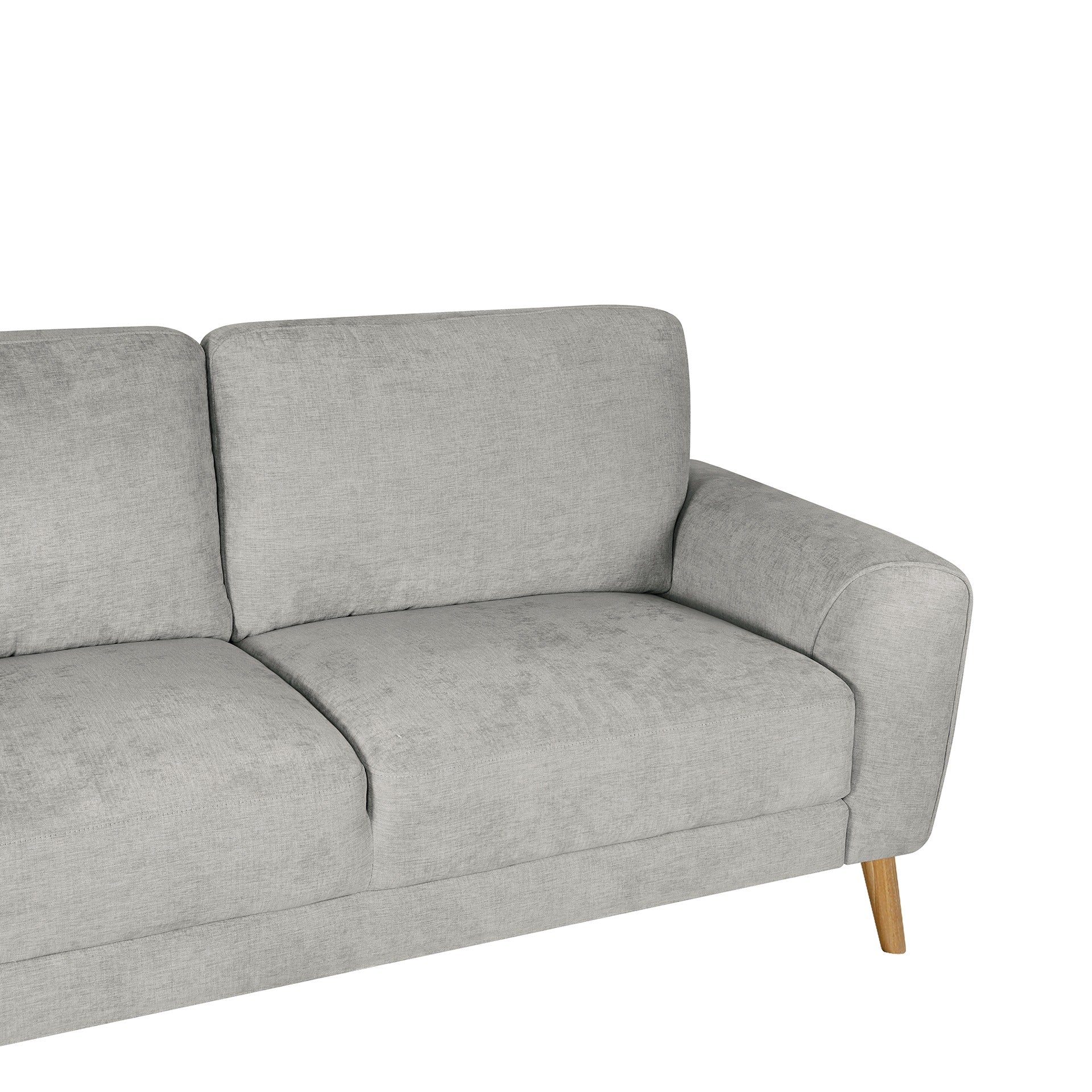 Suki Linen 2 Seater Sofa - Grey - Image 13