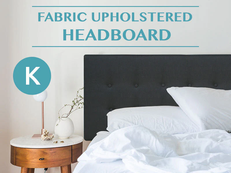 Susan King Fabric Upholstered Headboard - BLACK - Image 17