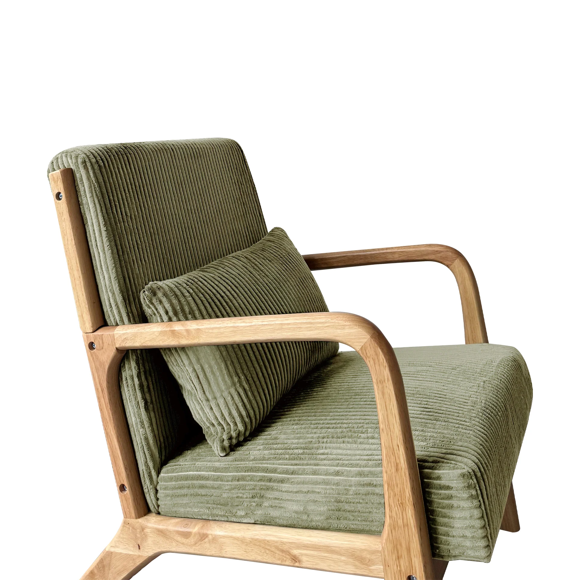Taru Velvet Armchair - Green - Image 13