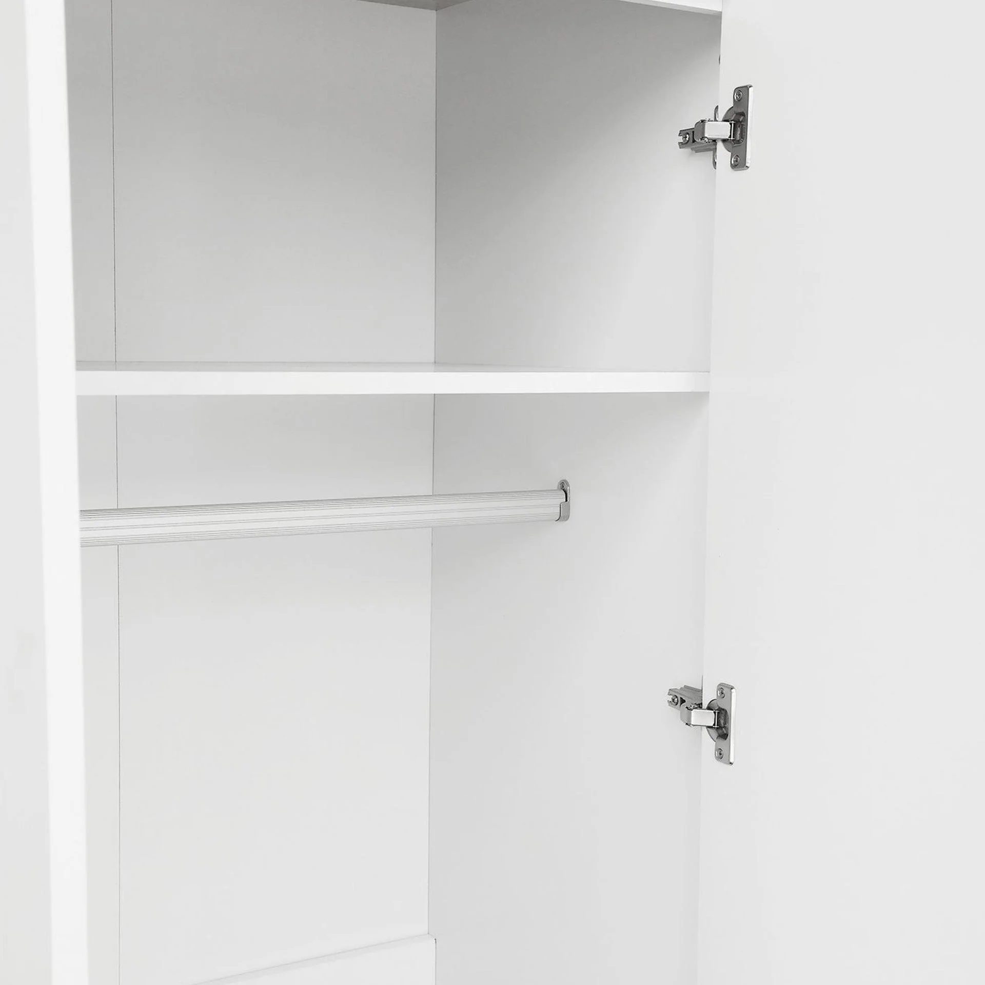 Tegan 2 Door Wardrobe - Light Teak + White - Image 13
