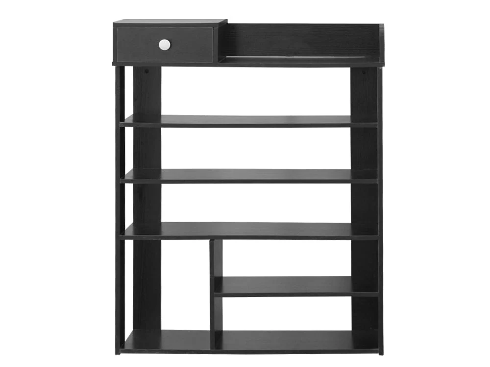 TEKAPO 6 Tiers Shoe Rack Organiser Shelf - BLACK - Image 2