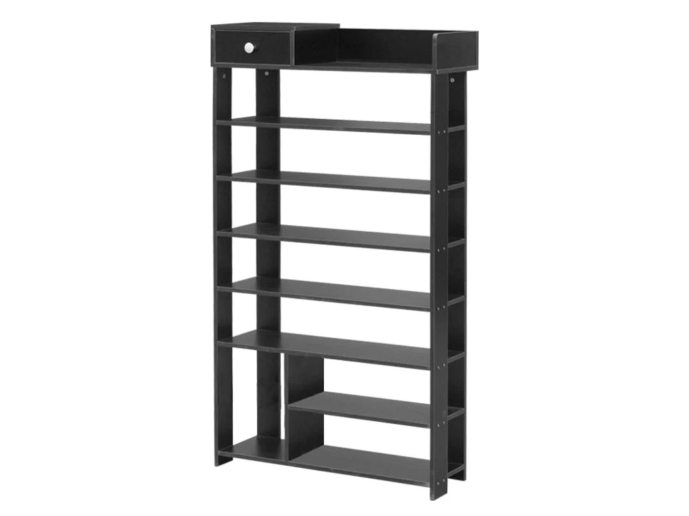 TEKAPO 8 Tiers Shoe Rack Organiser Shelf - BLACK - Image 2
