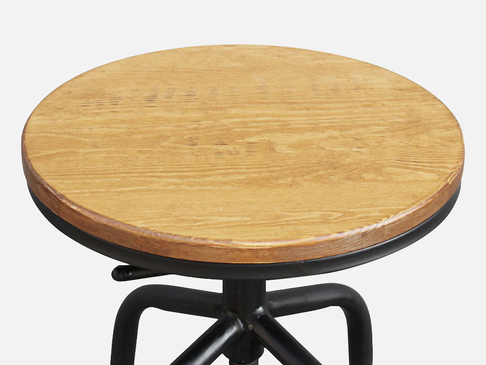 TIA Swivel Bar Stool 2PCS - WALNUT - Image 6