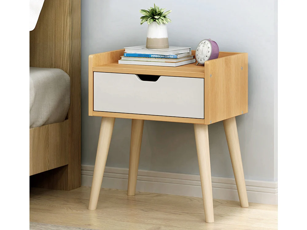 TOMI Bedside Table - OAK - Image 8