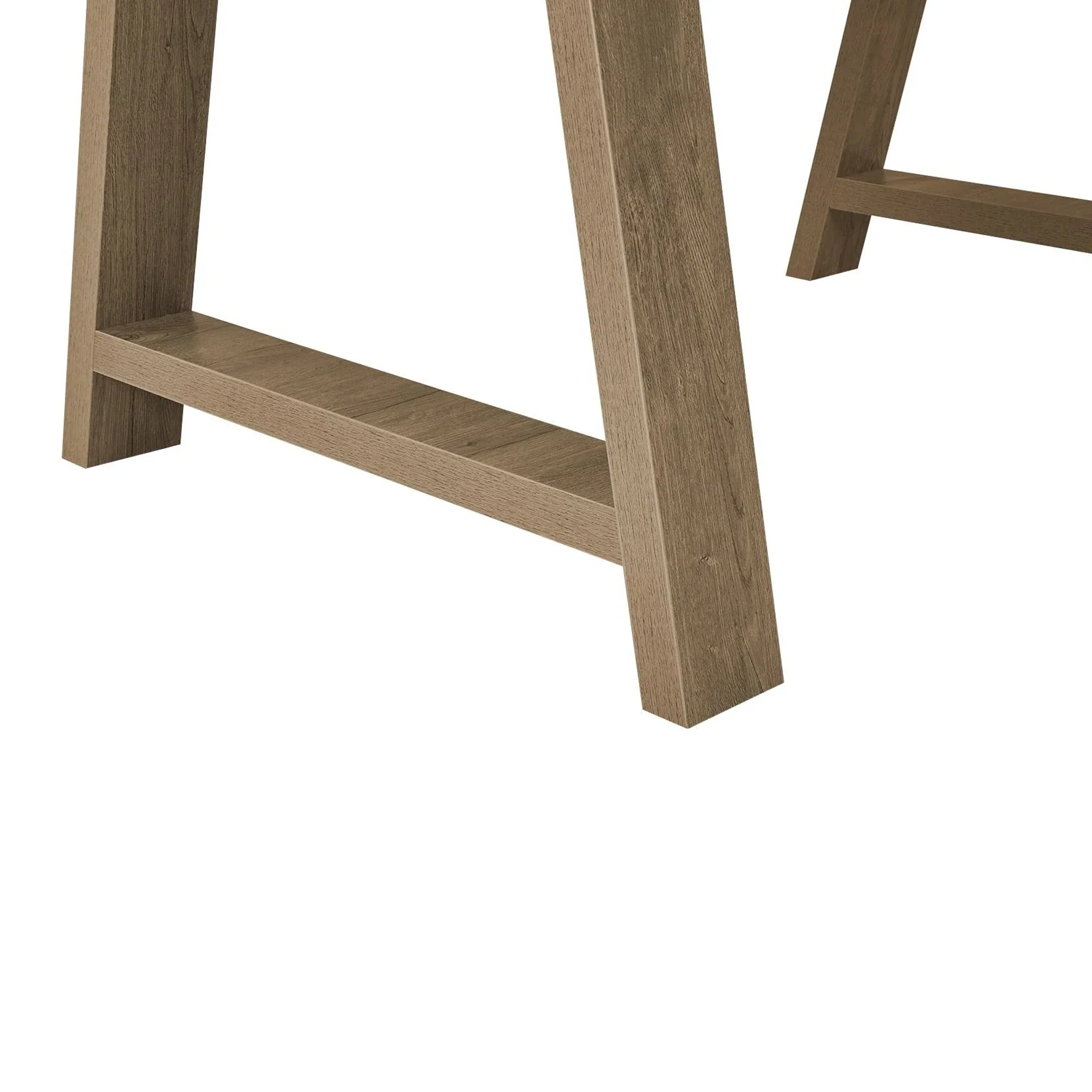Tommie 1.8M Rectangular Dining Table - Cement + Oak - Image 17