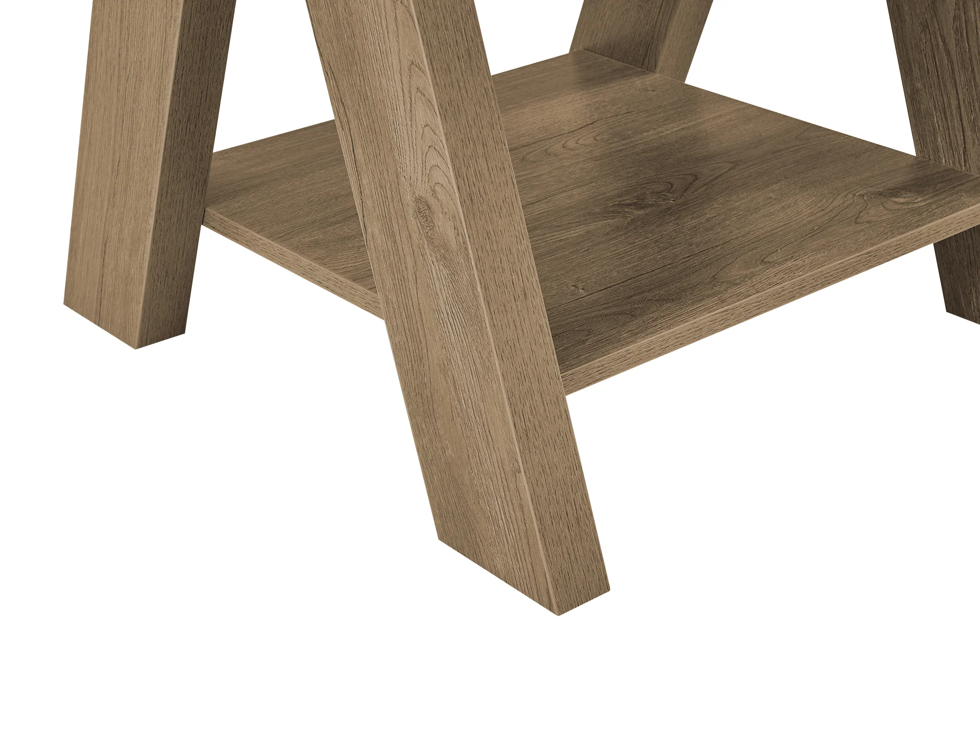 Tommie Square Coffee Table Side Table - Oak - Image 5