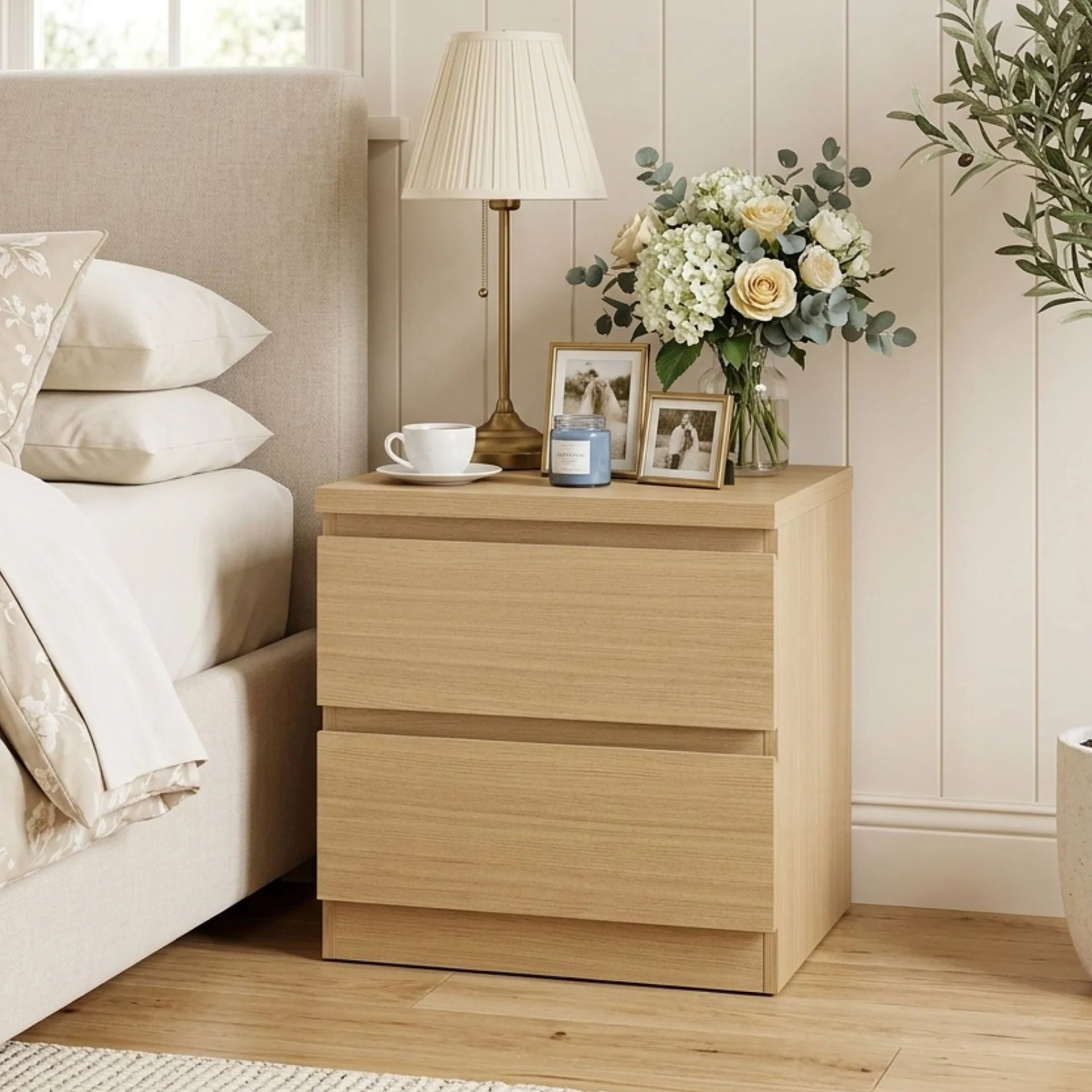 Tongass Bedside Table - Oak