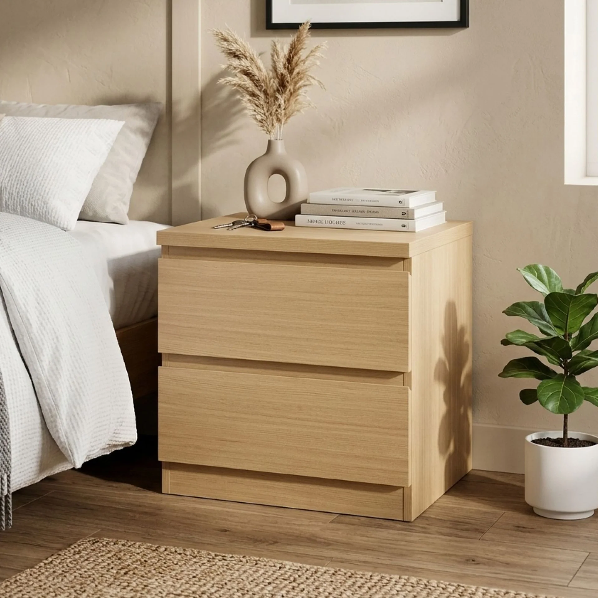 Tongass Bedside Table - Oak - Image 6