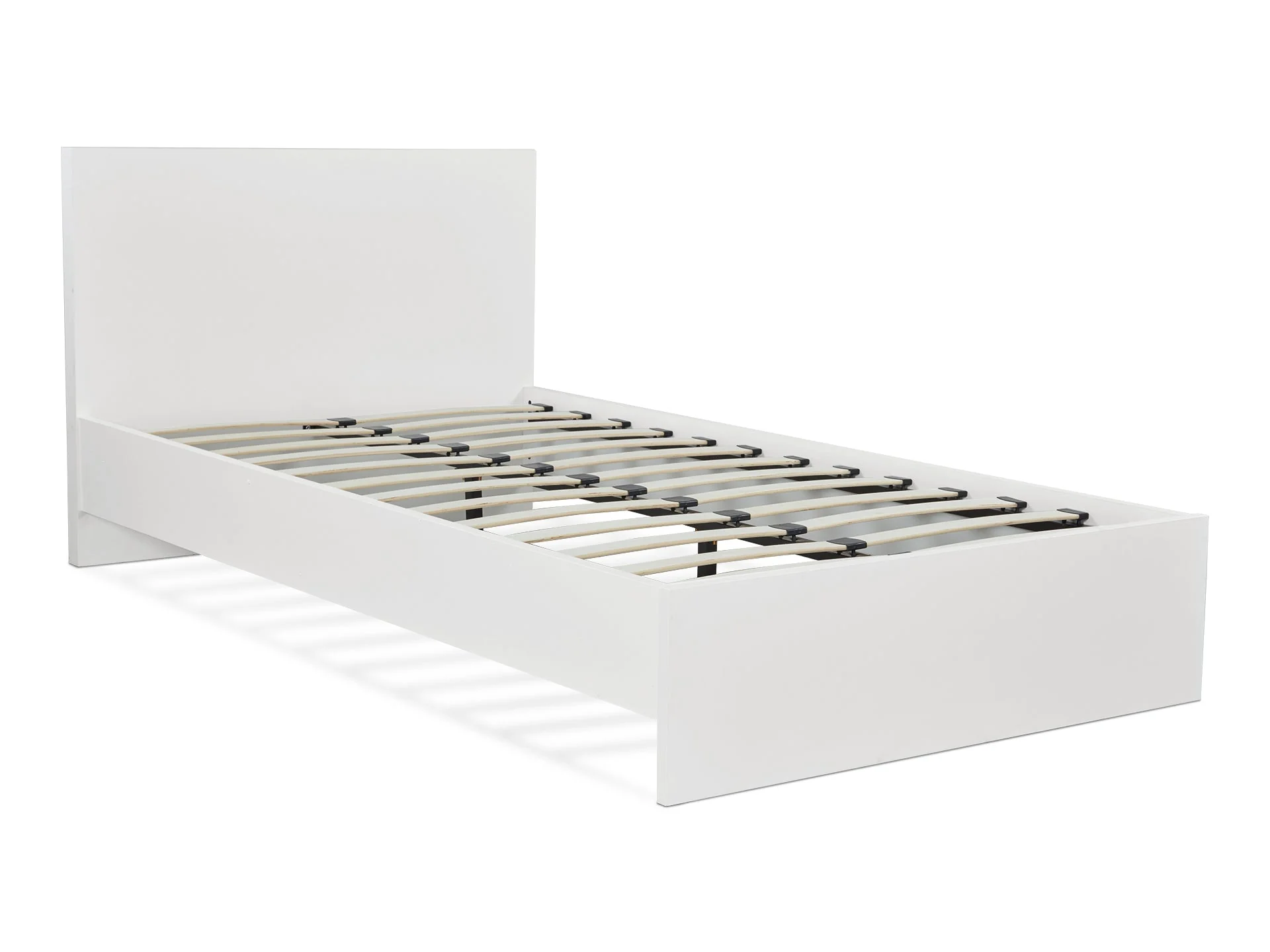 TONGASS King Single Wooden Bed - WHITE - Image 2