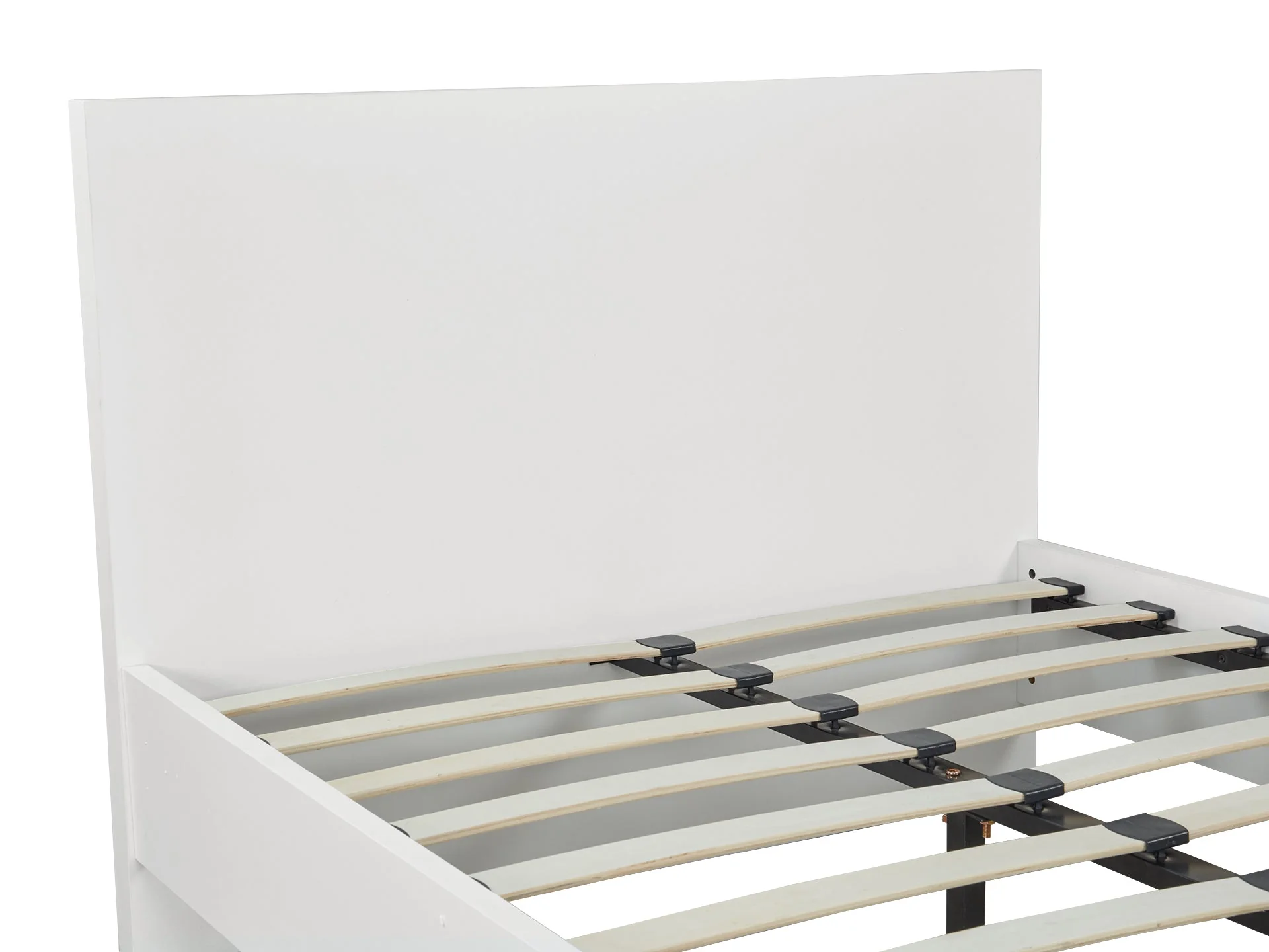 TONGASS King Single Wooden Bed - WHITE - Image 3