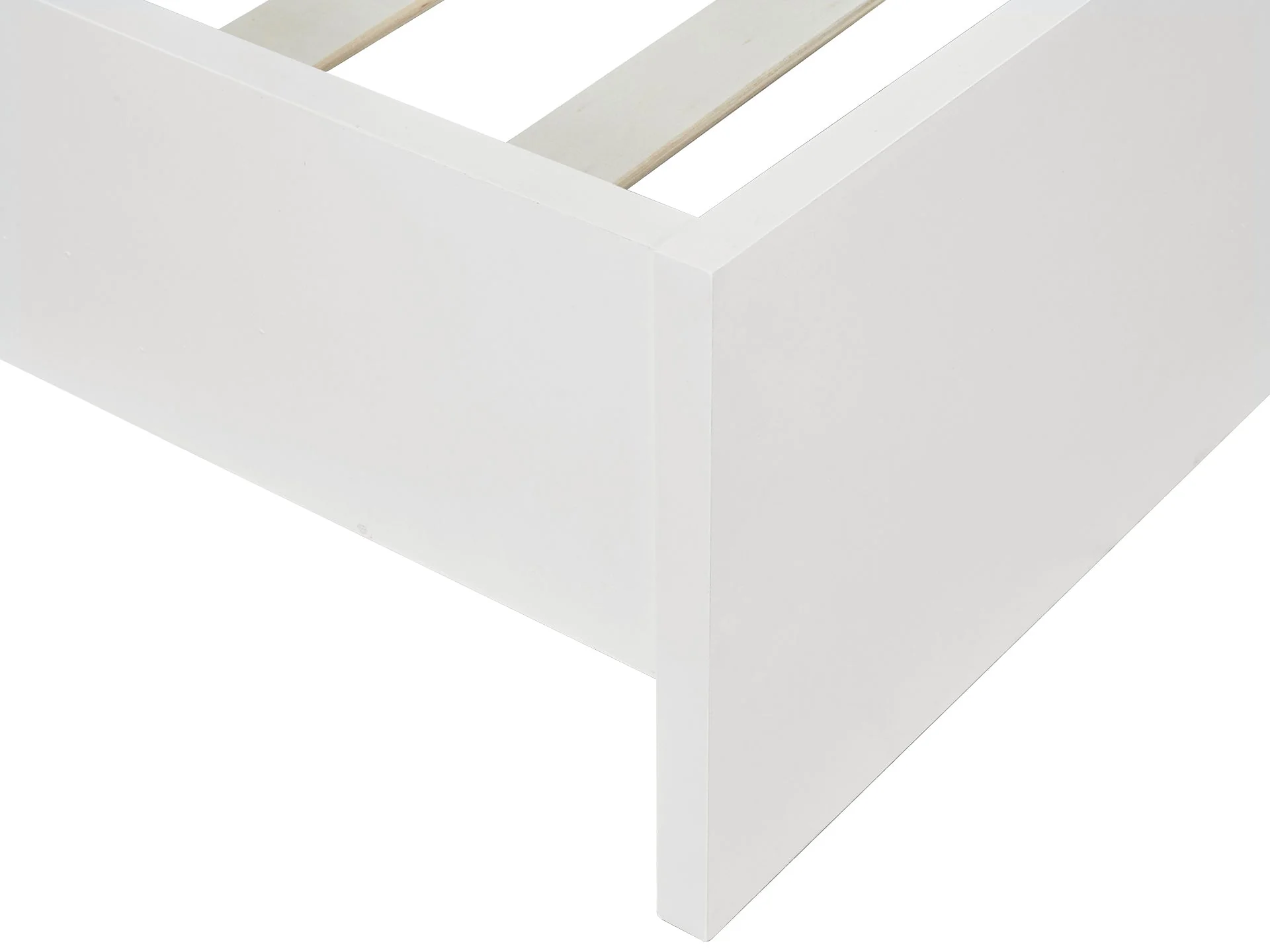 TONGASS King Single Wooden Bed - WHITE - Image 8