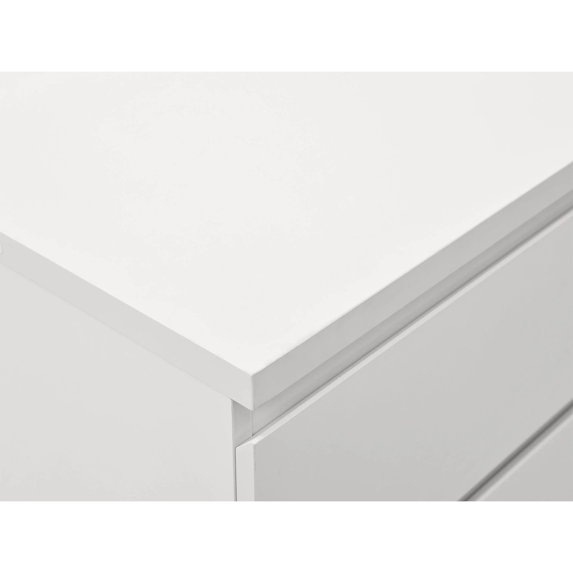 Tongass Wooden Low Boy 6 Drawers - White - Image 10