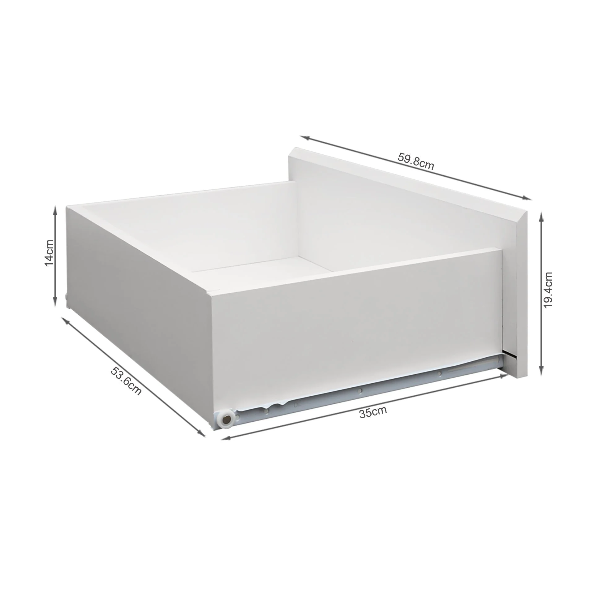 Tongass Wooden Low Boy 6 Drawers - White - Image 12