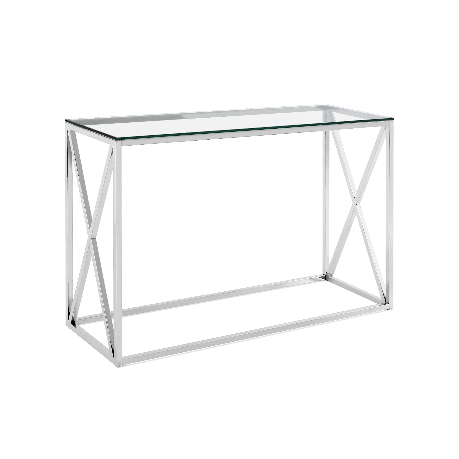 Tony Tempered Glass Rectangular Console Table - Image 7
