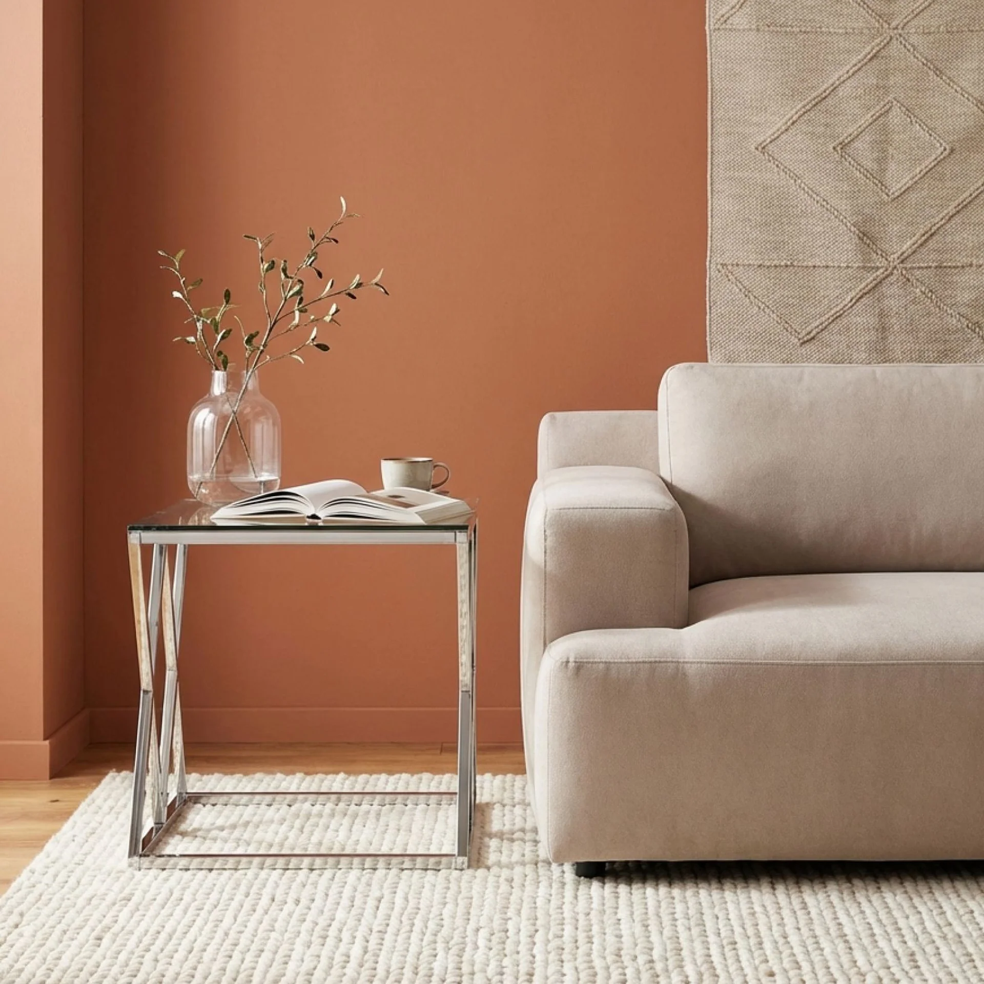 Tony Tempered Glass Square Coffee Table - Image 2