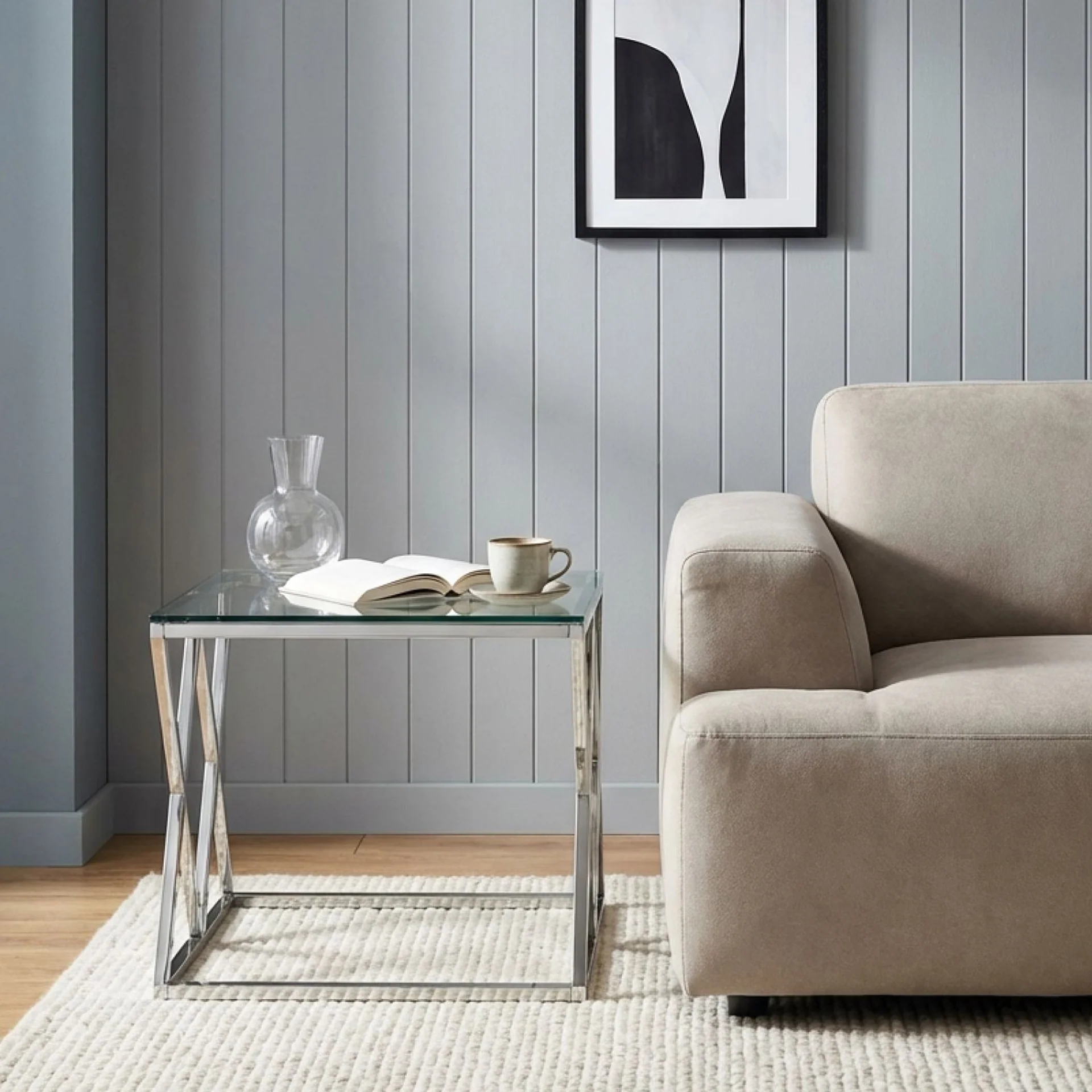 Tony Tempered Glass Square Coffee Table - Image 4