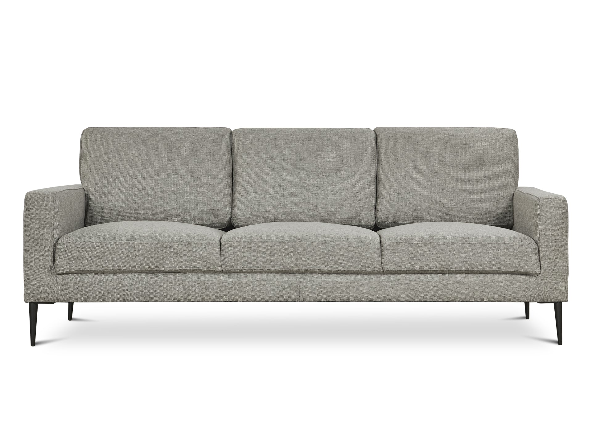 TORONTO 3 Seater Fabric Sofa - LIGHT GREY - Image 3