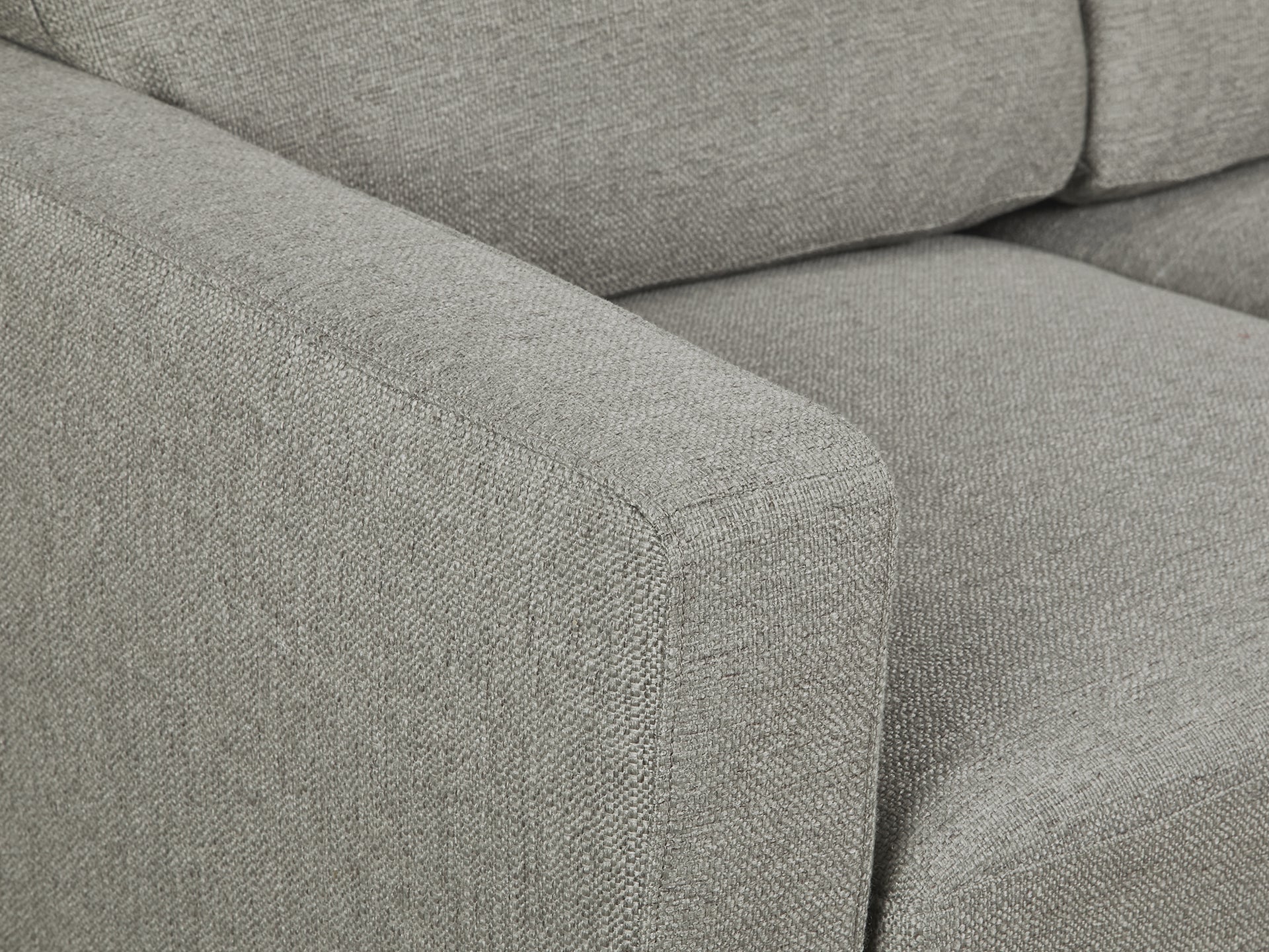TORONTO 3 Seater Fabric Sofa - LIGHT GREY - Image 4