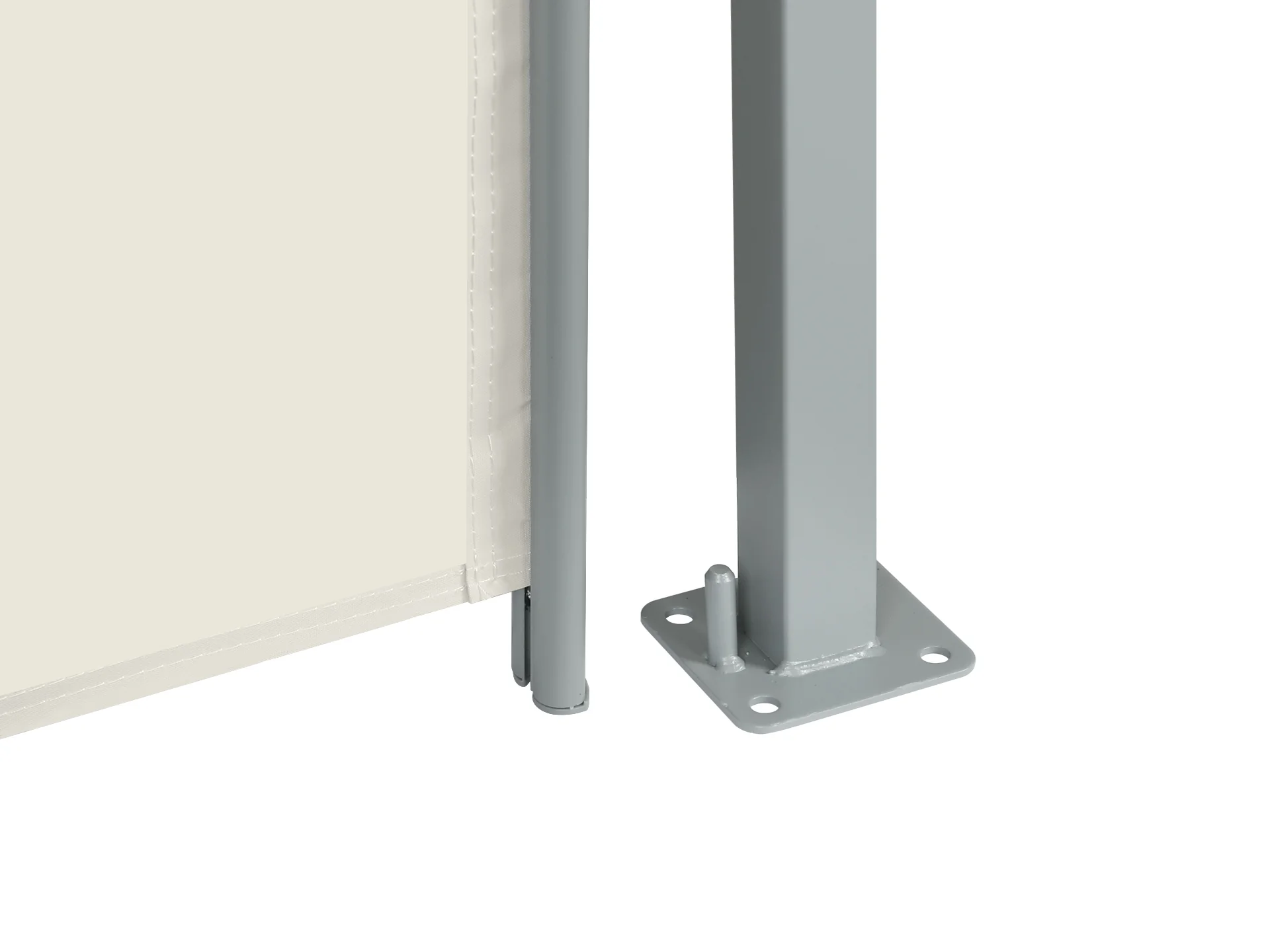 Toughout 1.8m x 3m Retractable Side Awning Screen Shade - Beige - Image 6