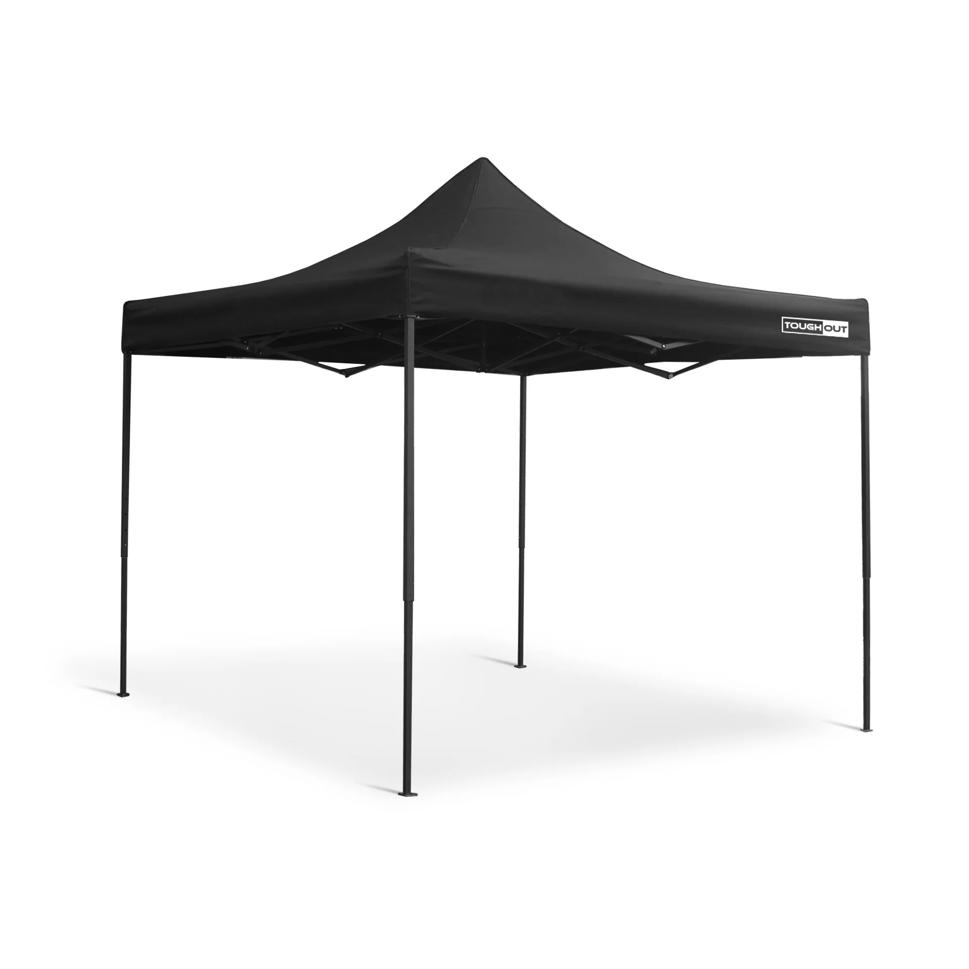 Toughout Breeze Gazebo with 3 Side Walls 3x3m - Black - Image 11