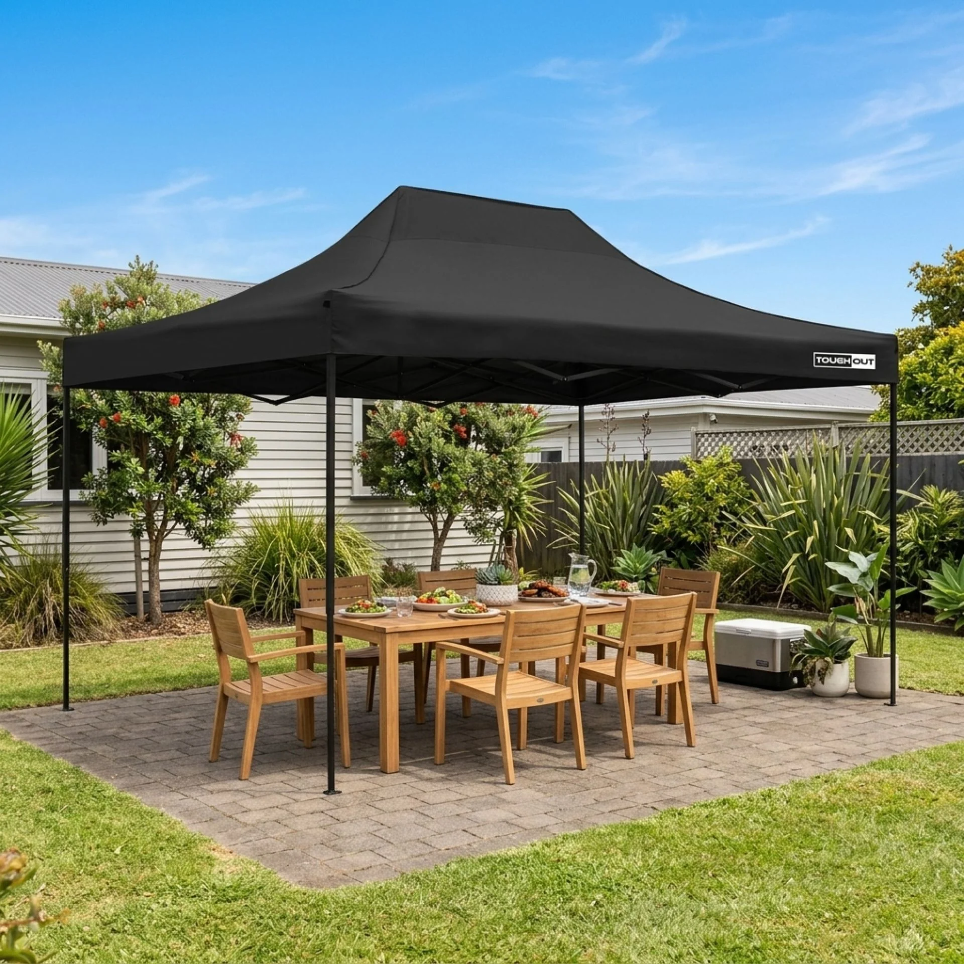 Toughout Breeze Gazebo 3 x 4.5m - Black - Image 8