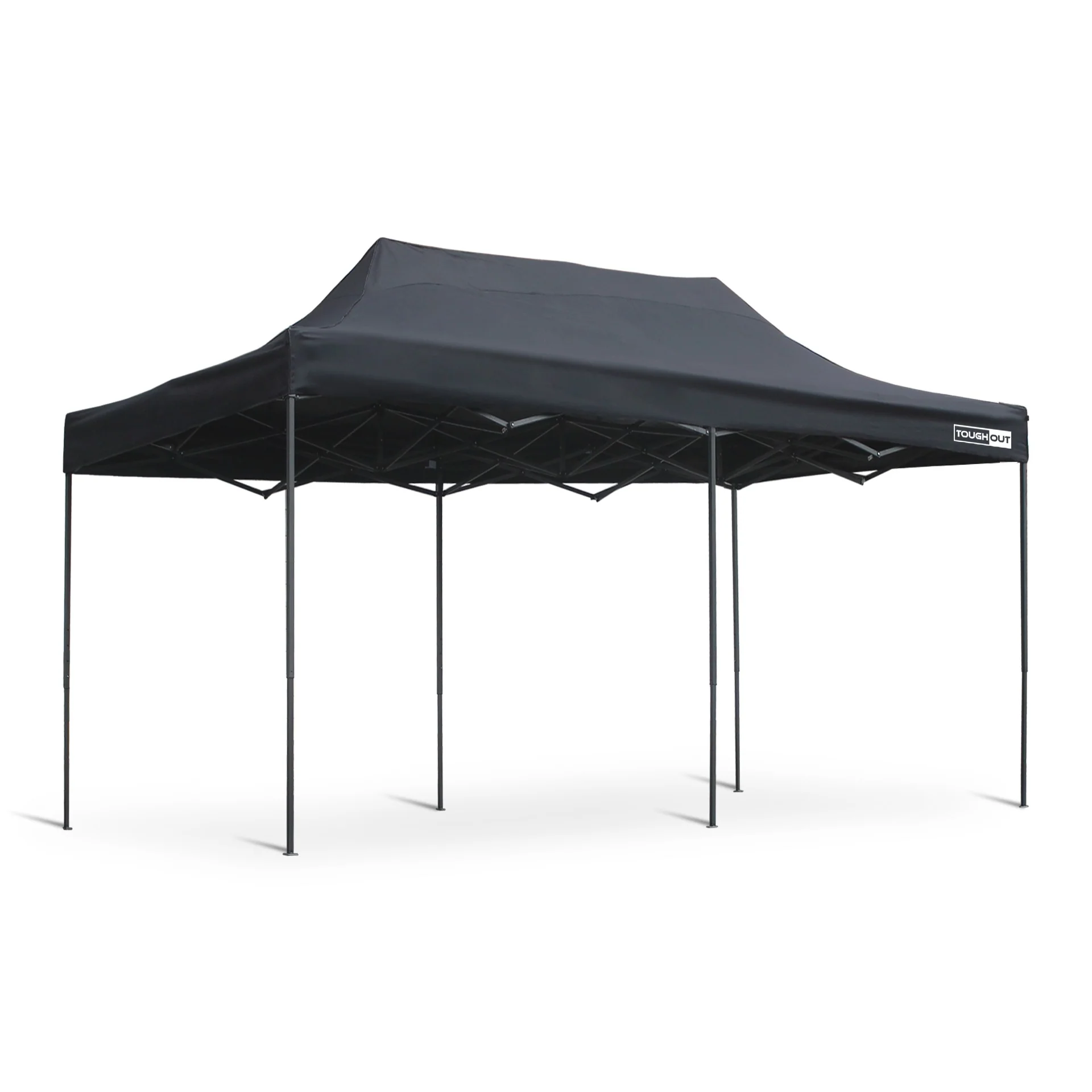 Toughout Breeze Gazebo with 3 Side Walls 3x6m - Black - Image 11