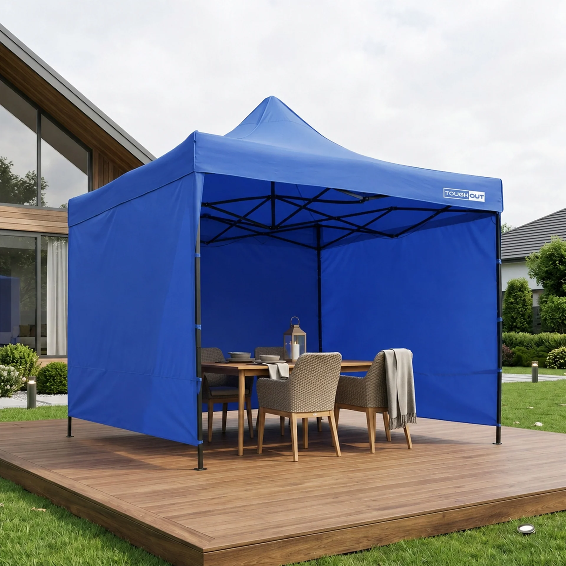 Toughout Breeze Gazebo 3 x 3m - Blue - Image 8