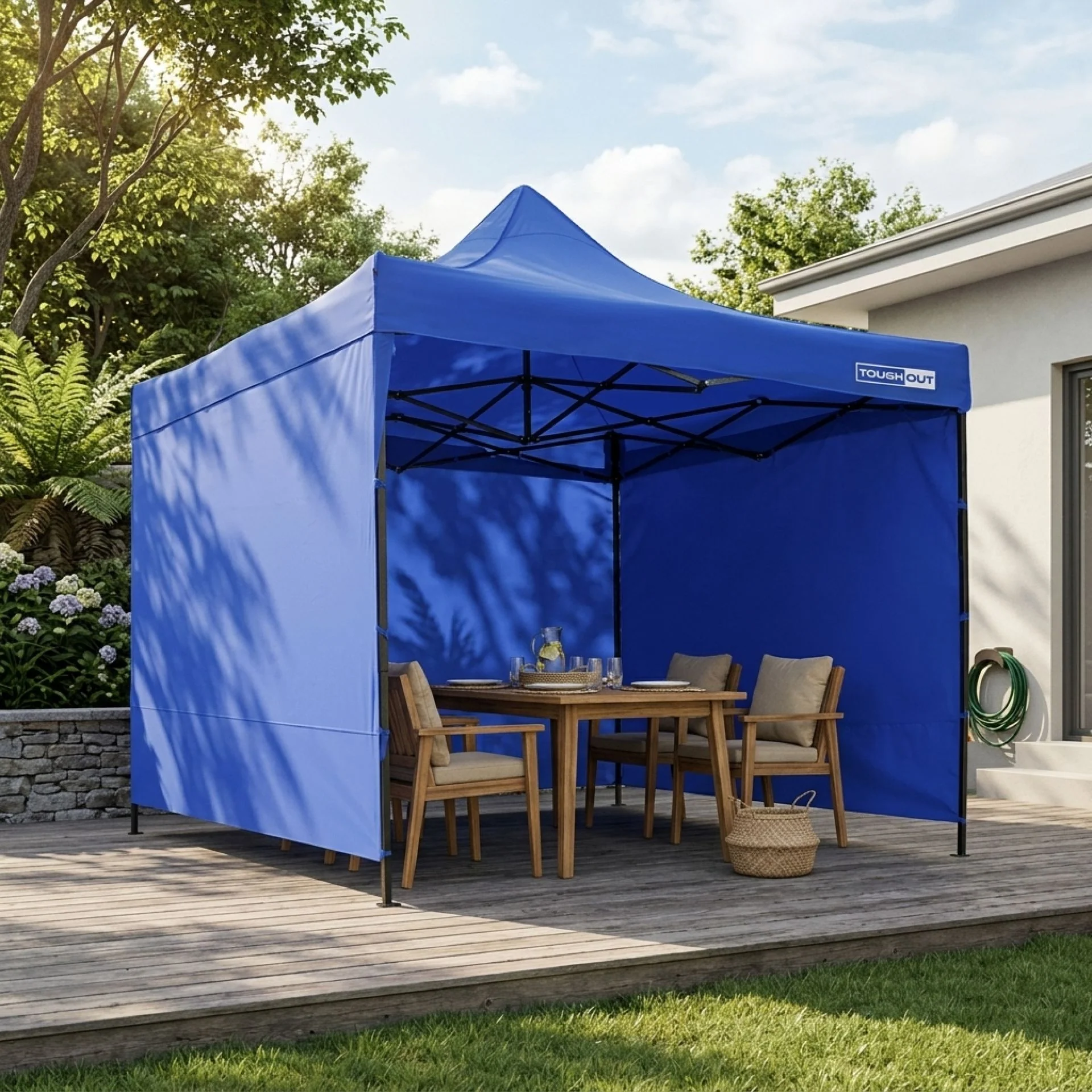 Toughout Breeze Gazebo 3 x 3m - Blue - Image 9