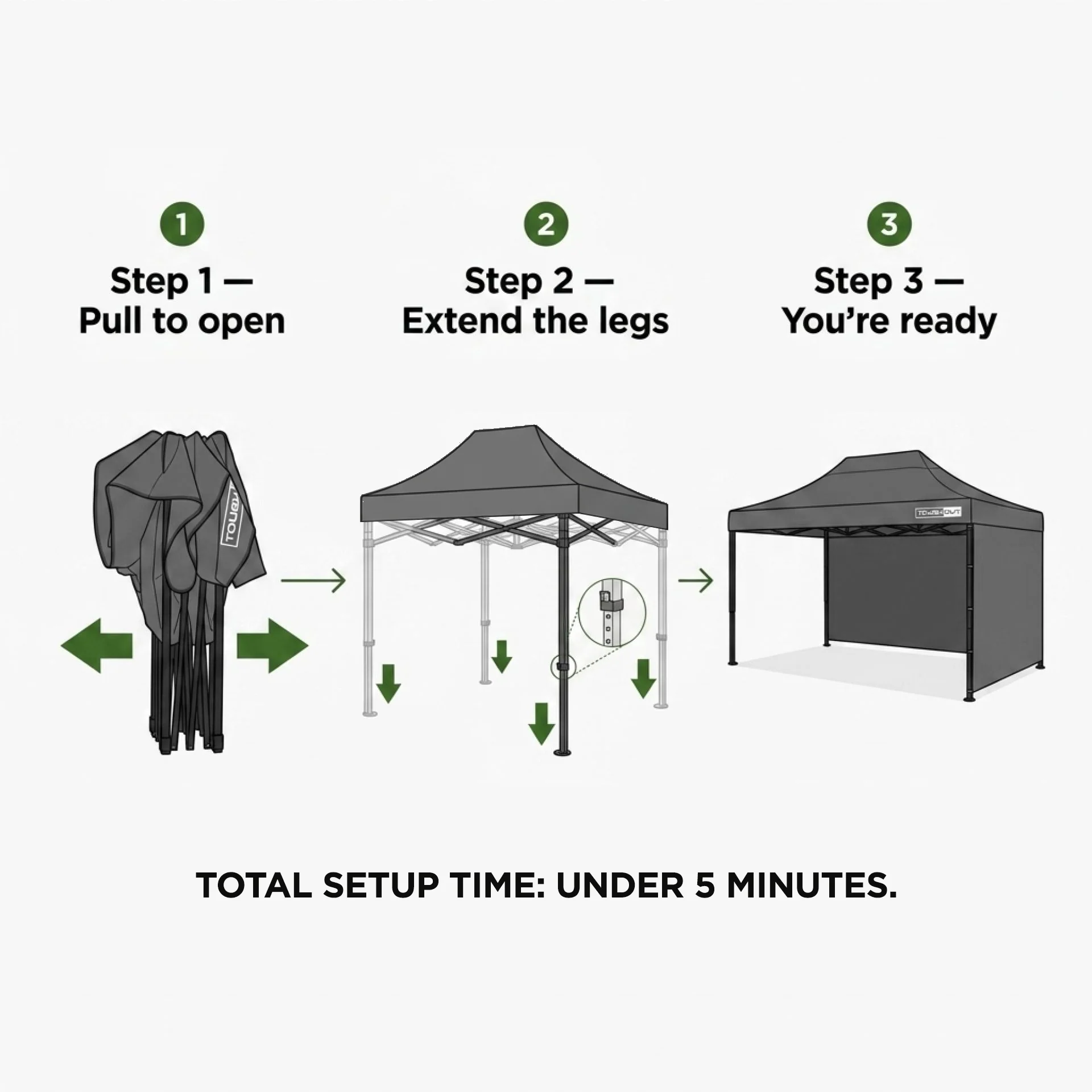 Toughout Breeze Gazebo 3 x 4.5m - Blue - Image 5