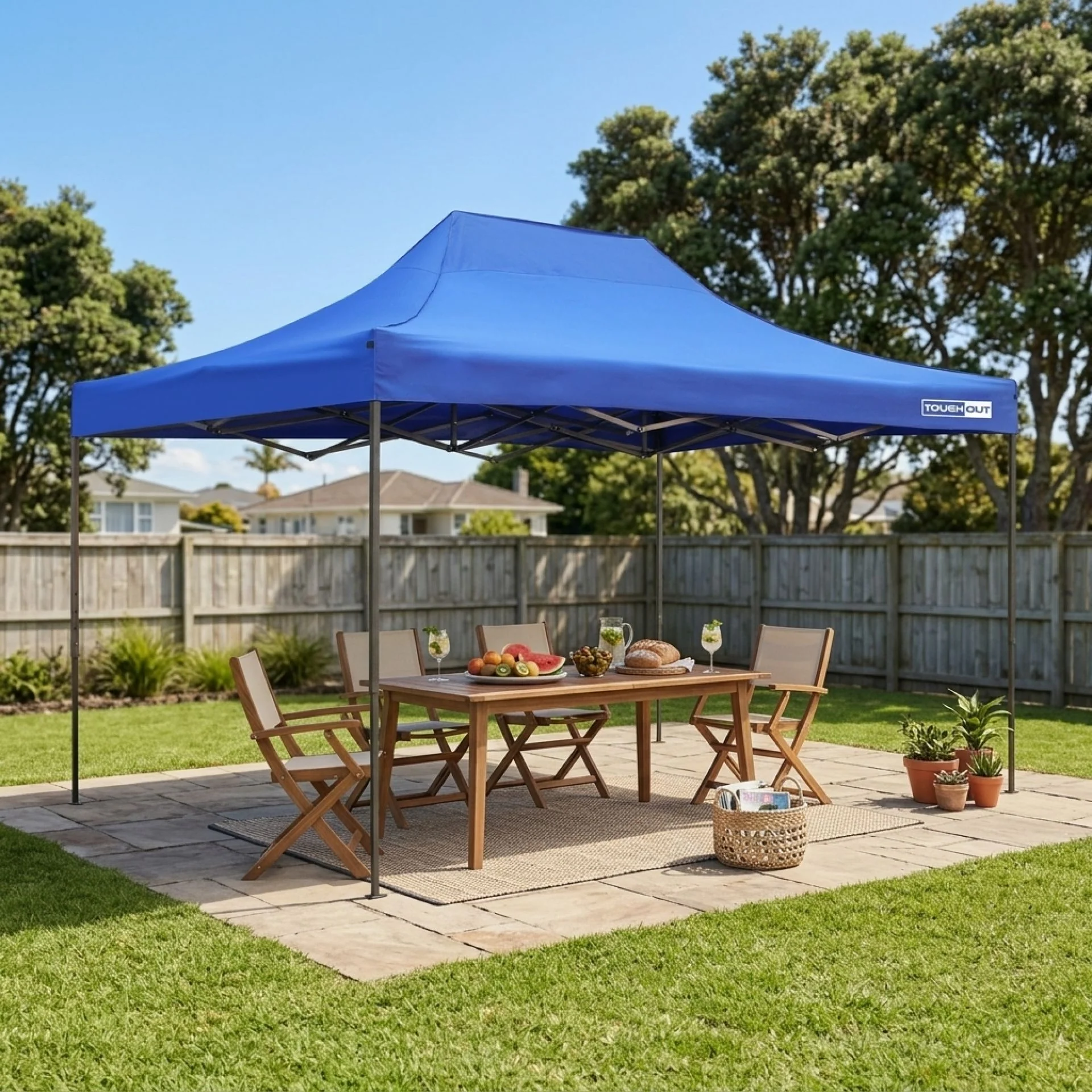 Toughout Breeze Gazebo 3 x 4.5m - Blue - Image 8