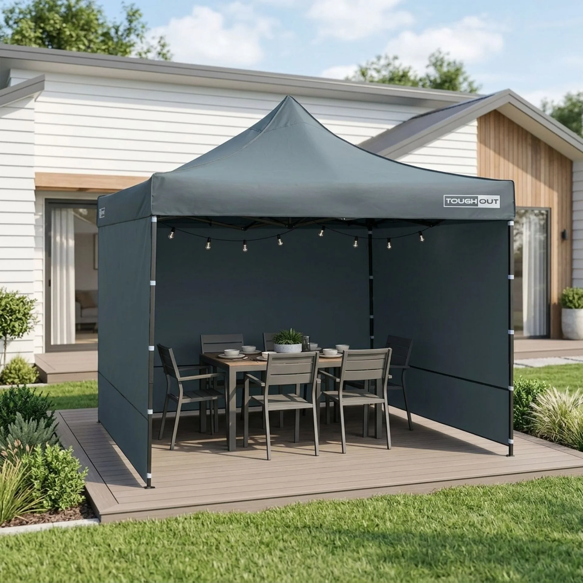Toughout Breeze Gazebo 3 x 3m - Grey