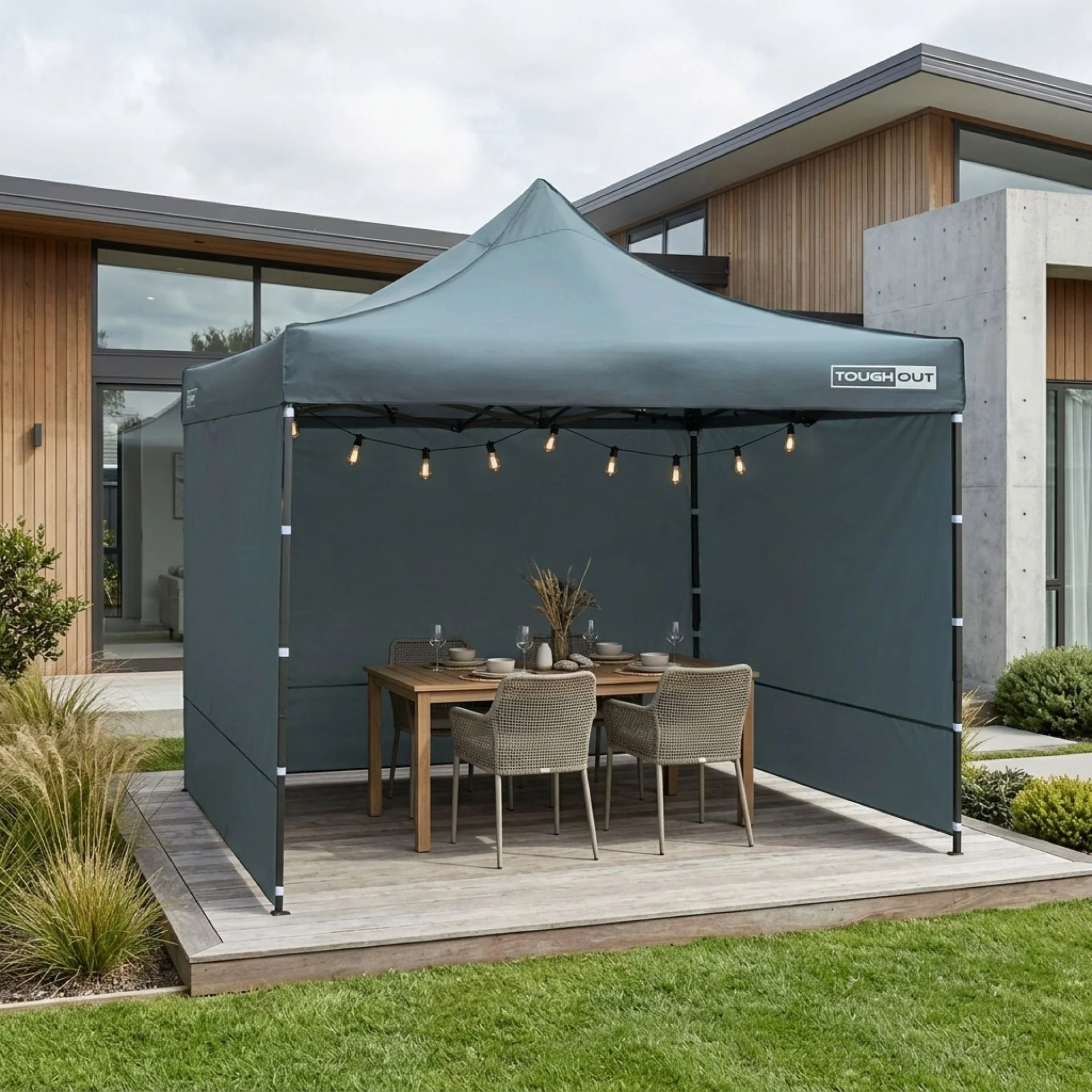 Toughout Breeze Gazebo 3 x 3m - Grey - Image 9