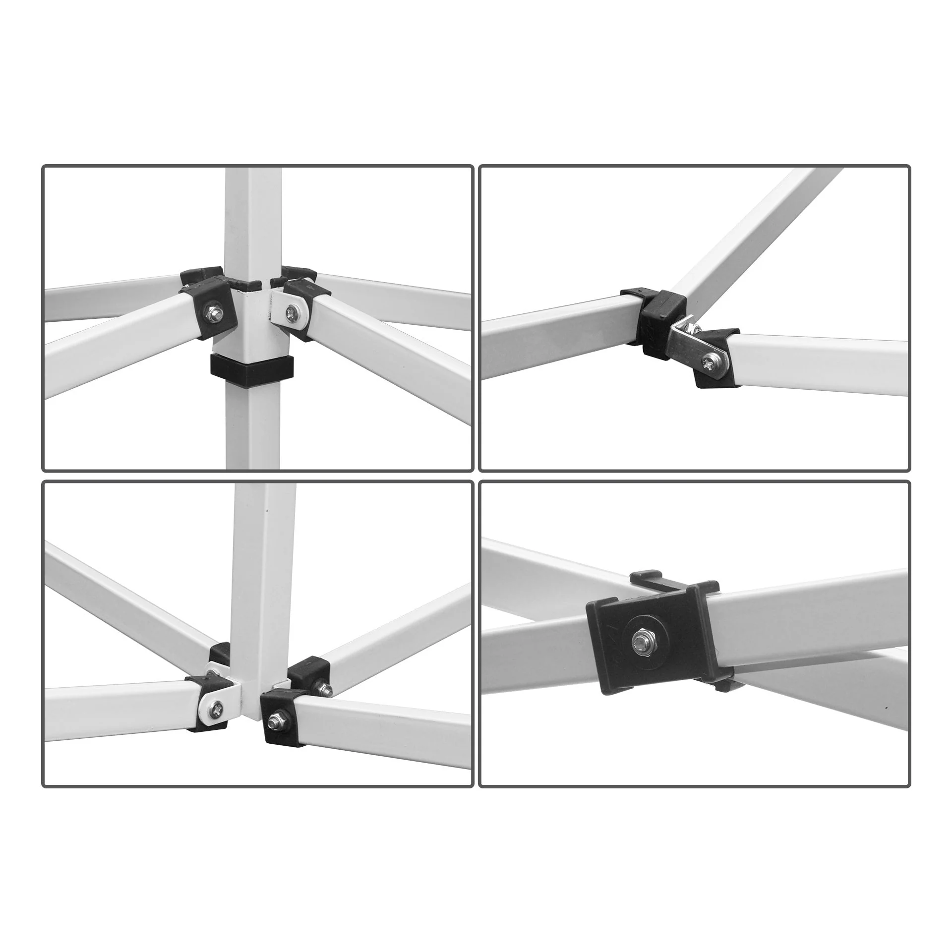 Toughout Breeze Gazebo with 3 Side Walls 3x3m - White - Image 18