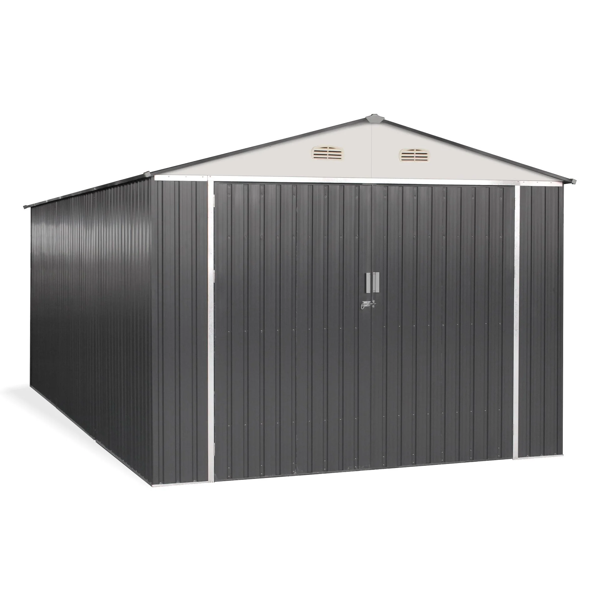 ToughOut Outdoor Garage 19'x10' ft - 6m x 3m x 2.32m - Charcoal - Image 11