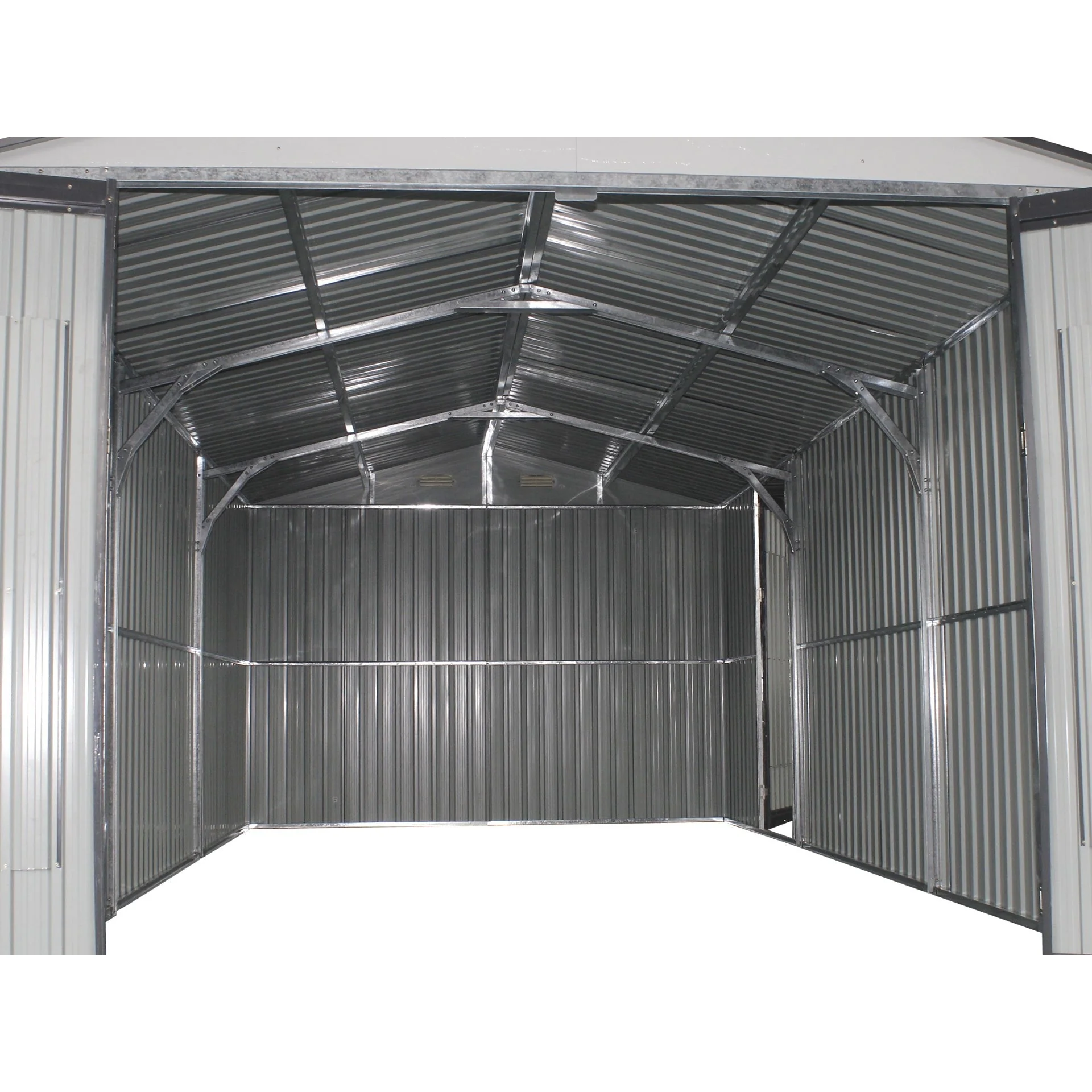 ToughOut Outdoor Garage 19'x10' ft - 6m x 3m x 2.32m - Charcoal - Image 13